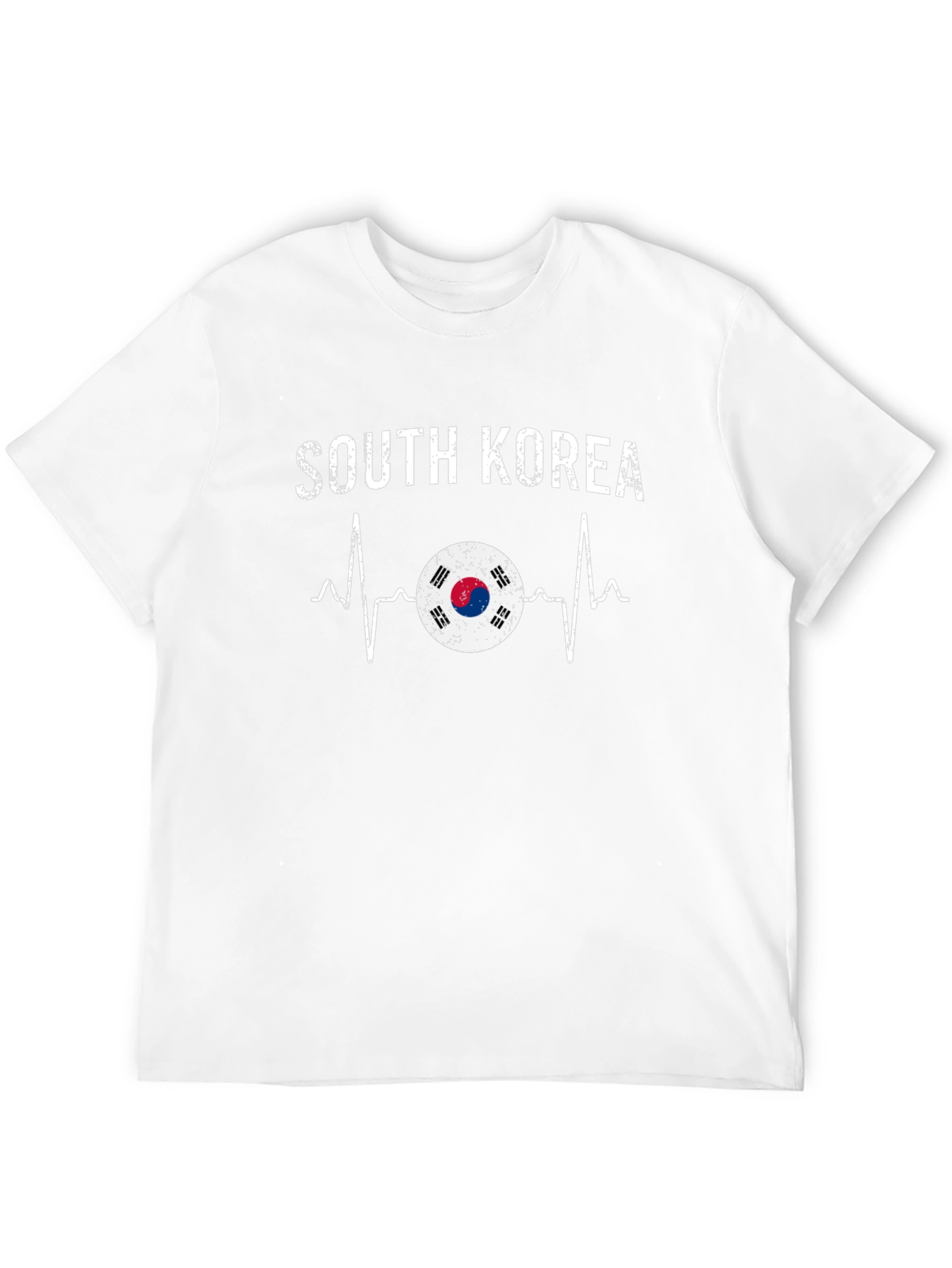 South Korea Flag Heartbeat Graphic Tee