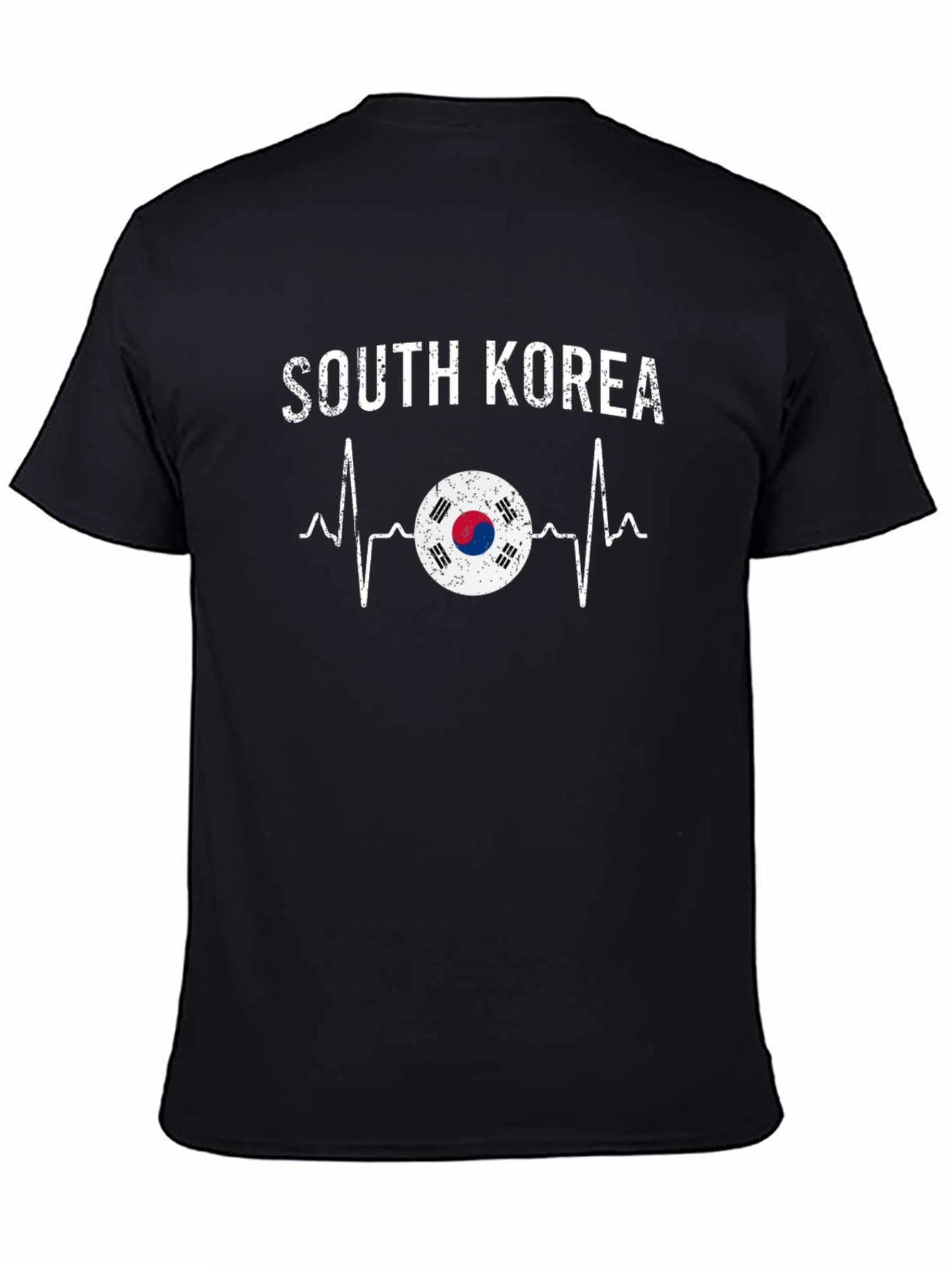 South Korea Flag Heartbeat Graphic Tee