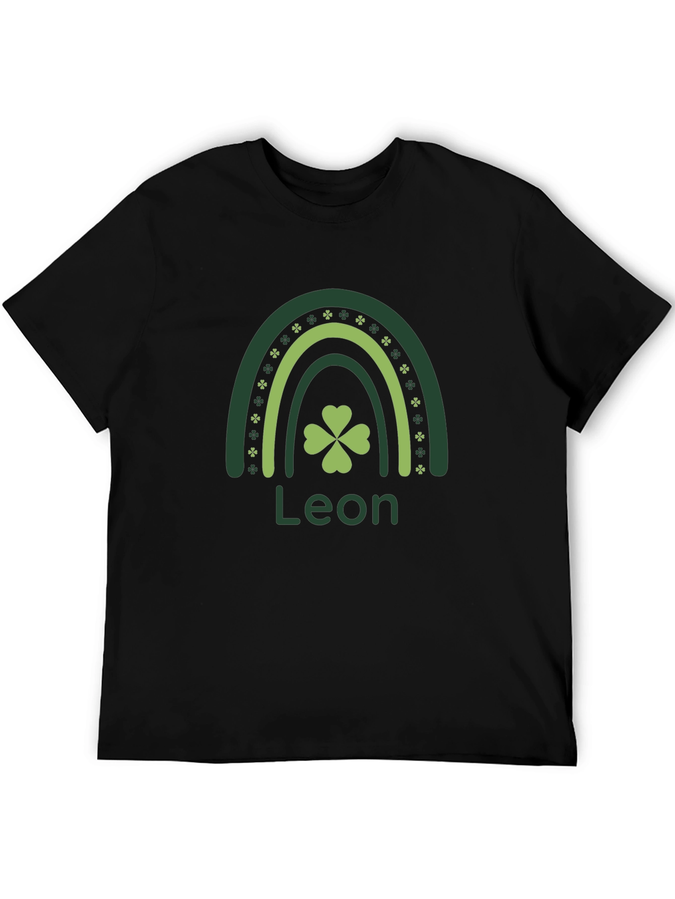 Leon St. Patricks Day Rainbow Clover T-Shirt