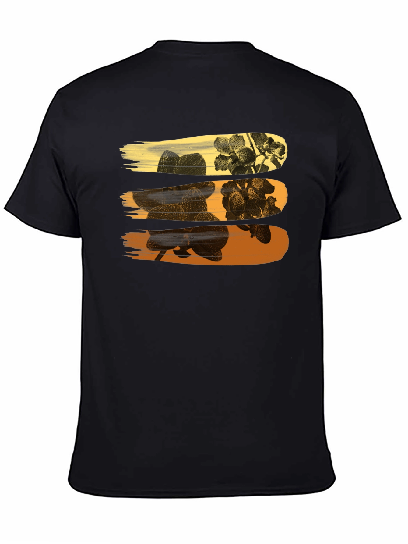 Floral Brushstroke Graphic Tee - Stylish Mens T-Shirt