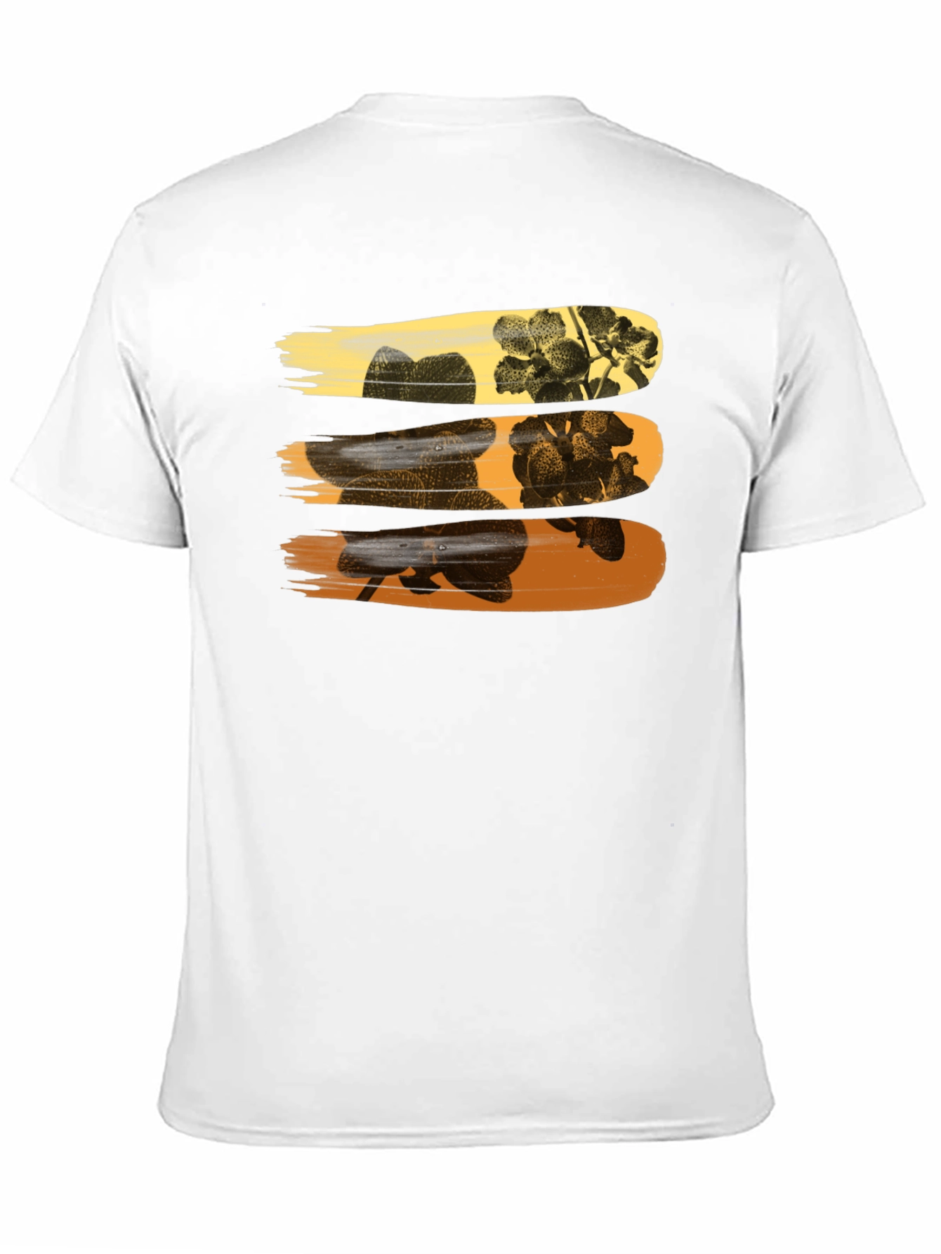 Floral Brushstroke Graphic Tee - Stylish Mens T-Shirt