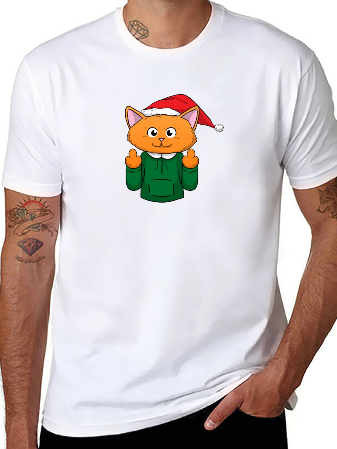 Funny Holiday Cat T-Shirt
