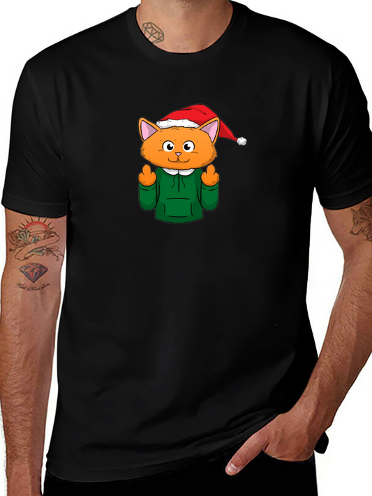 Funny Holiday Cat T-Shirt