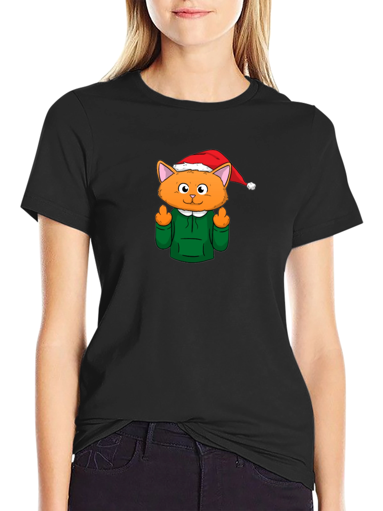 Funny Holiday Cat T-Shirt