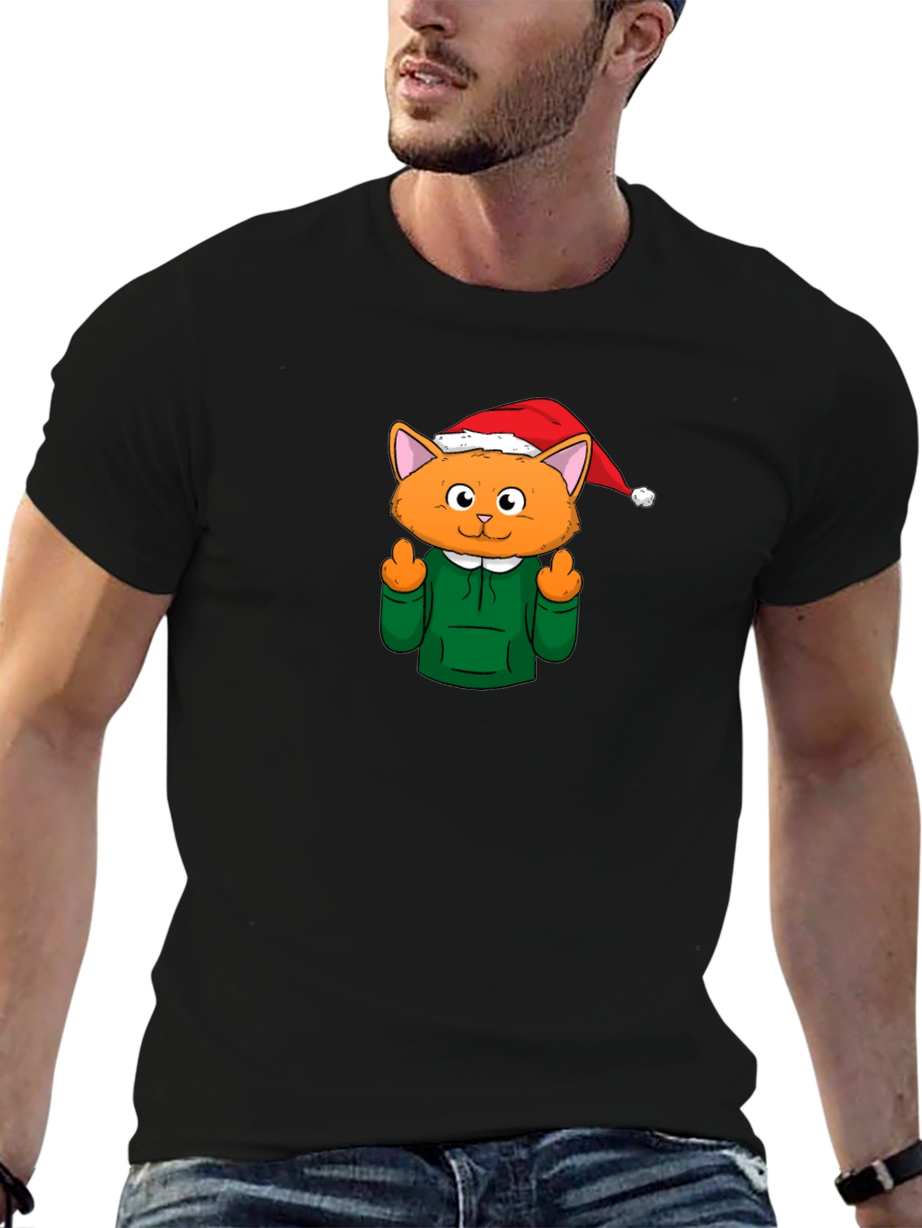 Funny Holiday Cat T-Shirt