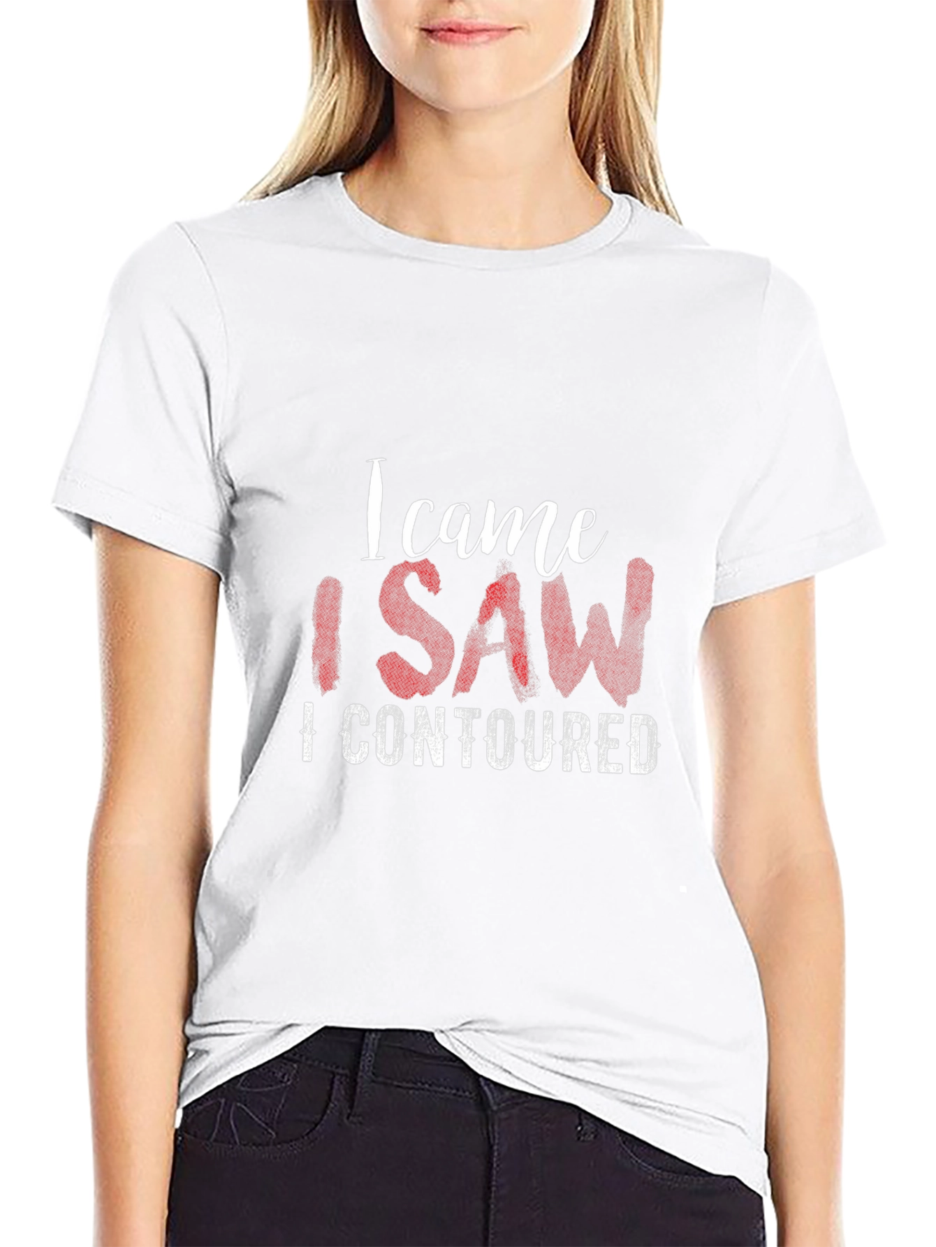 I Came I Saw I Contoured Graphic T-Shirt