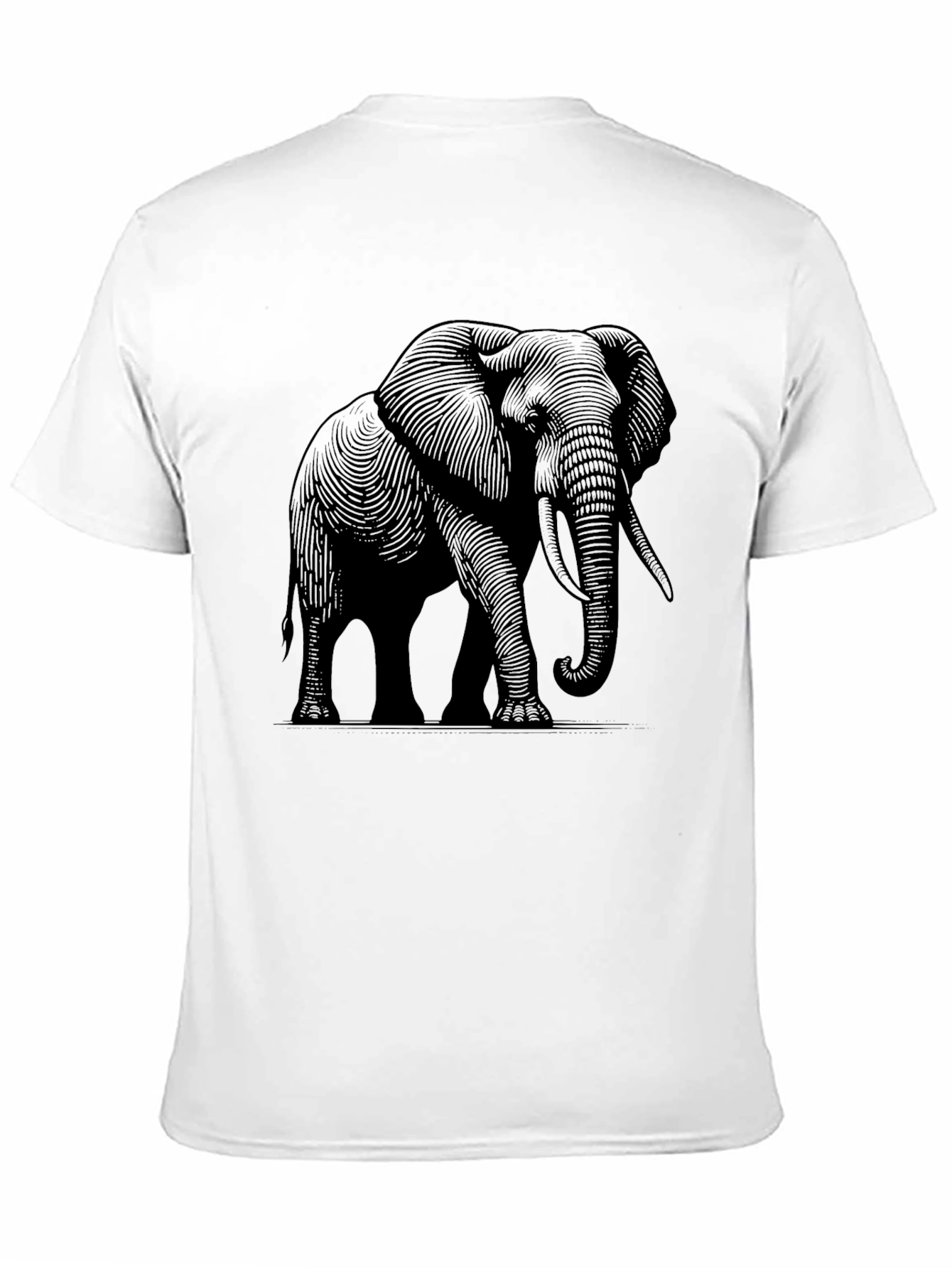 Elephant Graphic Tee - Stylish Black Cotton T-Shirt