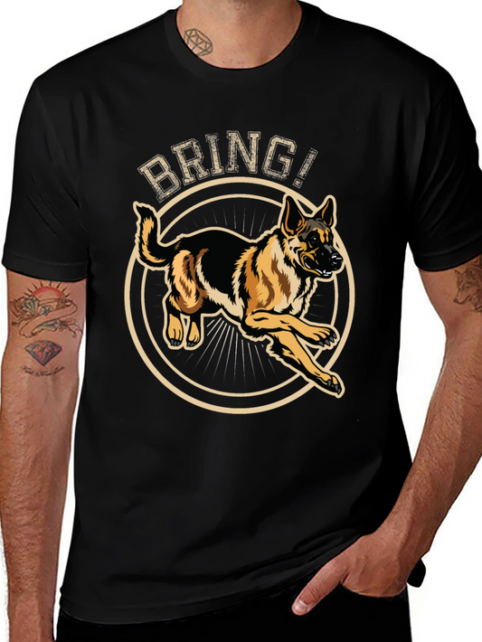 German Shepherd Bring T-Shirt - Dog Lover Tee