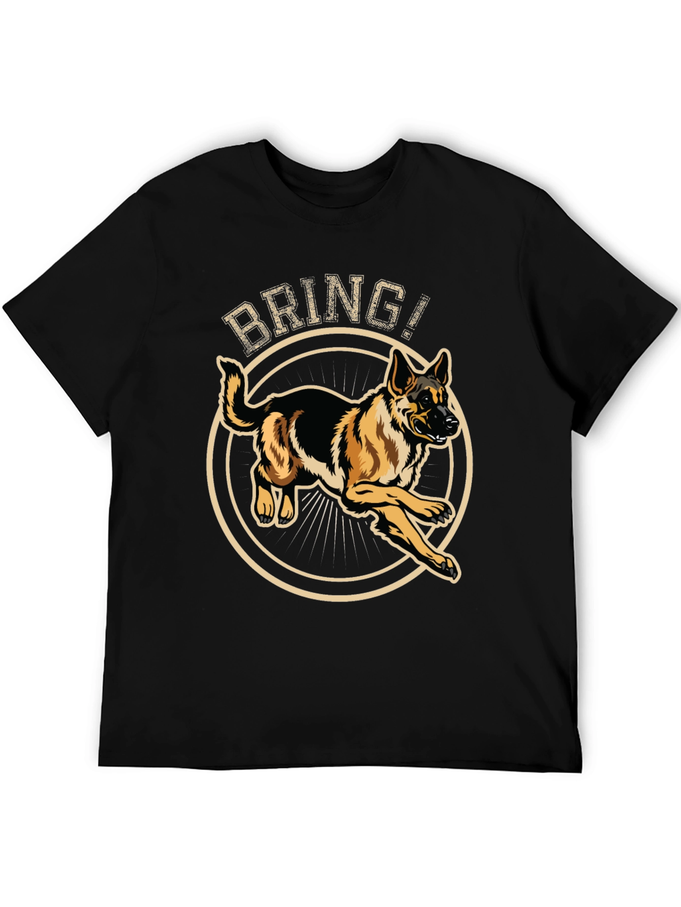 German Shepherd Bring T-Shirt - Dog Lover Tee