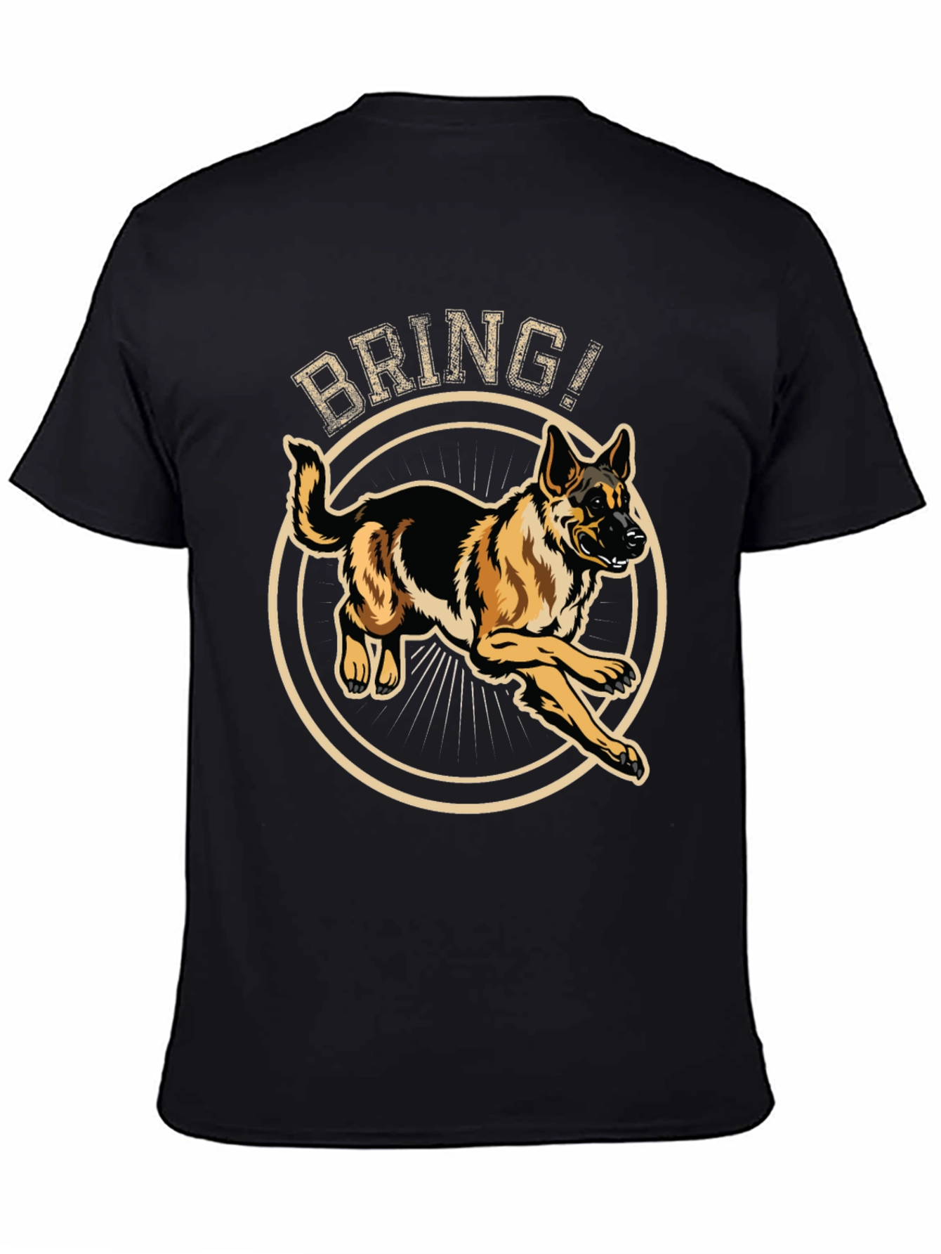 German Shepherd Bring T-Shirt - Dog Lover Tee