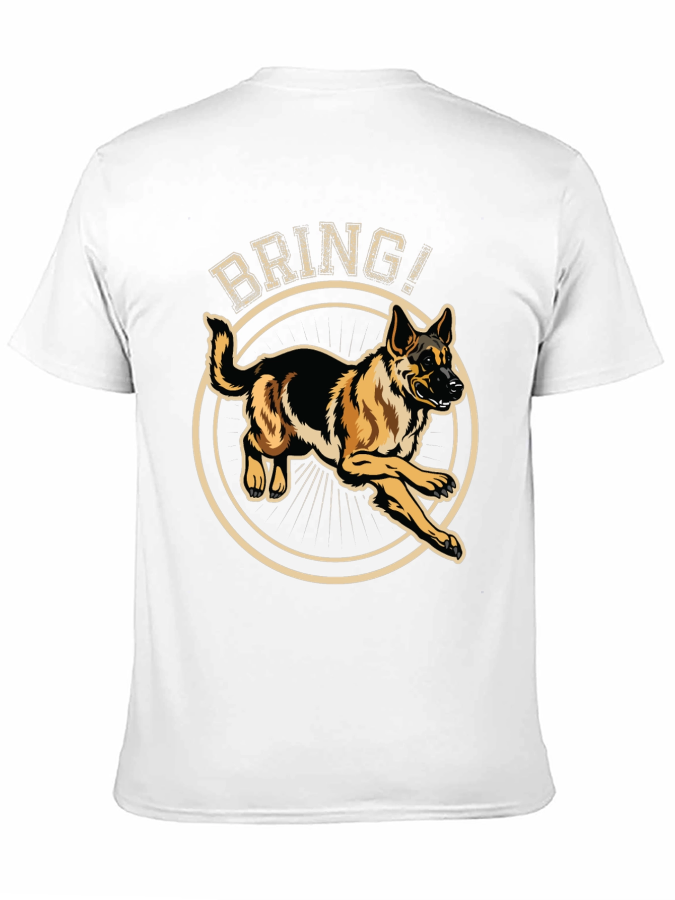 German Shepherd Bring T-Shirt - Dog Lover Tee