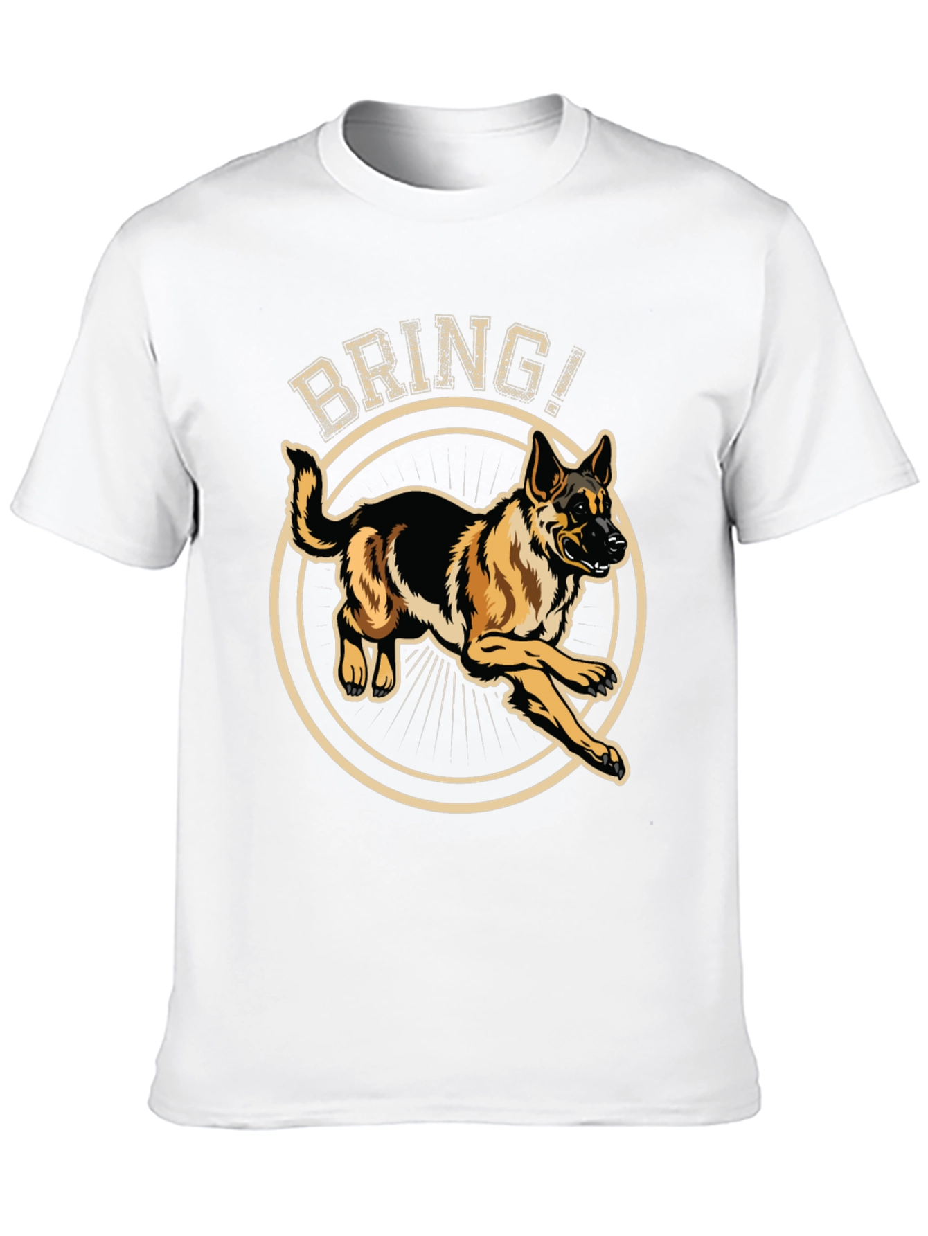 German Shepherd Bring T-Shirt - Dog Lover Tee