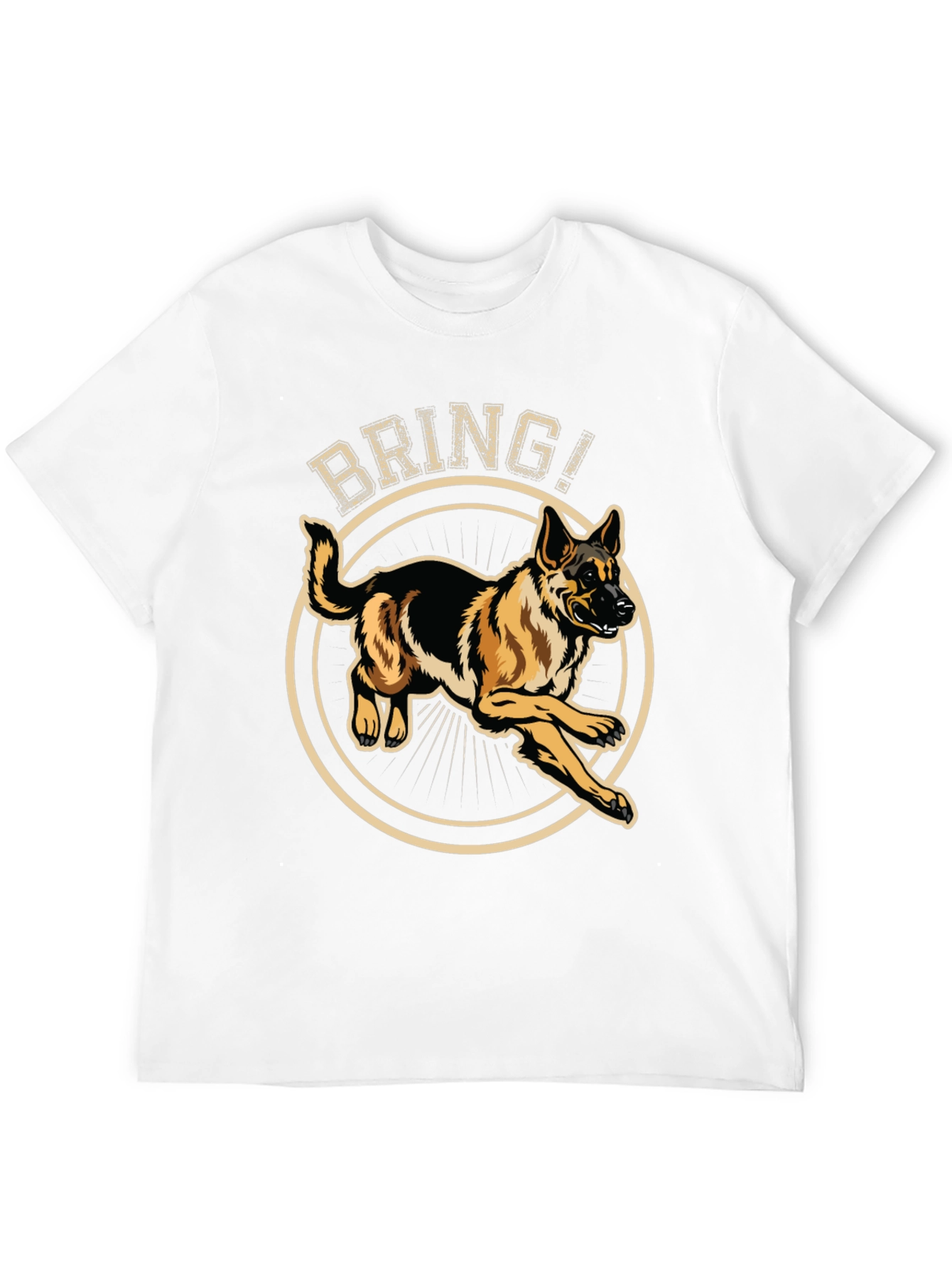 German Shepherd Bring T-Shirt - Dog Lover Tee