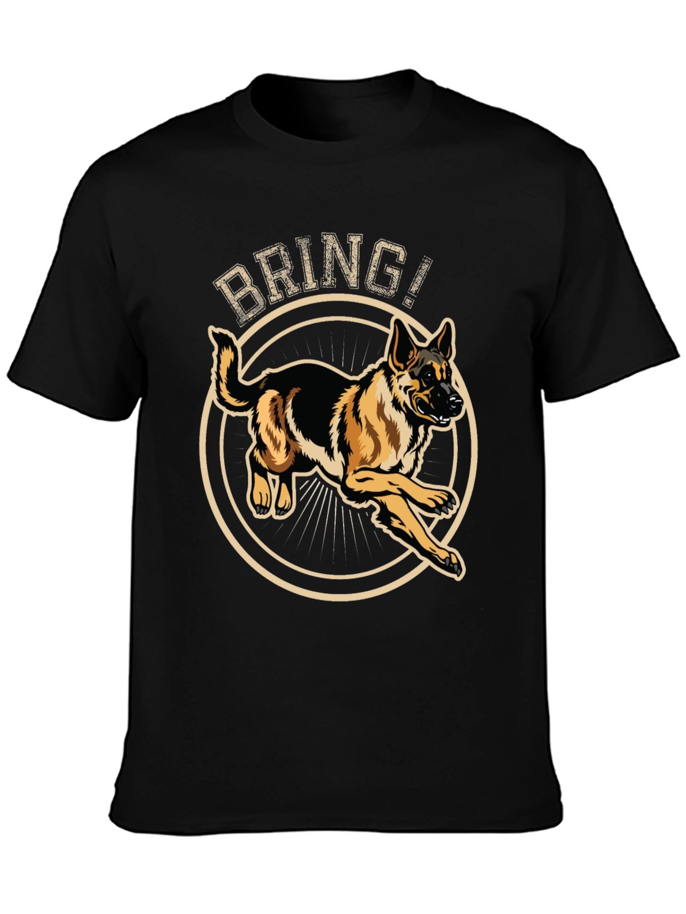 German Shepherd Bring T-Shirt - Dog Lover Tee