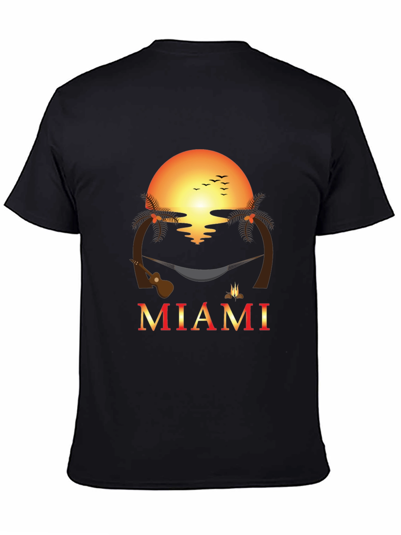 Miami Sunset Graphic T-Shirt - Tropical Getaway Vibes