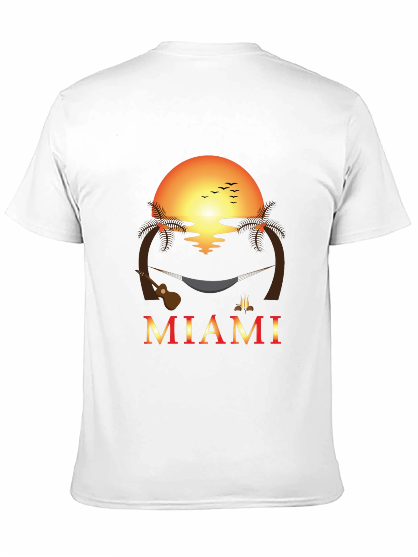 Miami Sunset Graphic T-Shirt - Tropical Getaway Vibes