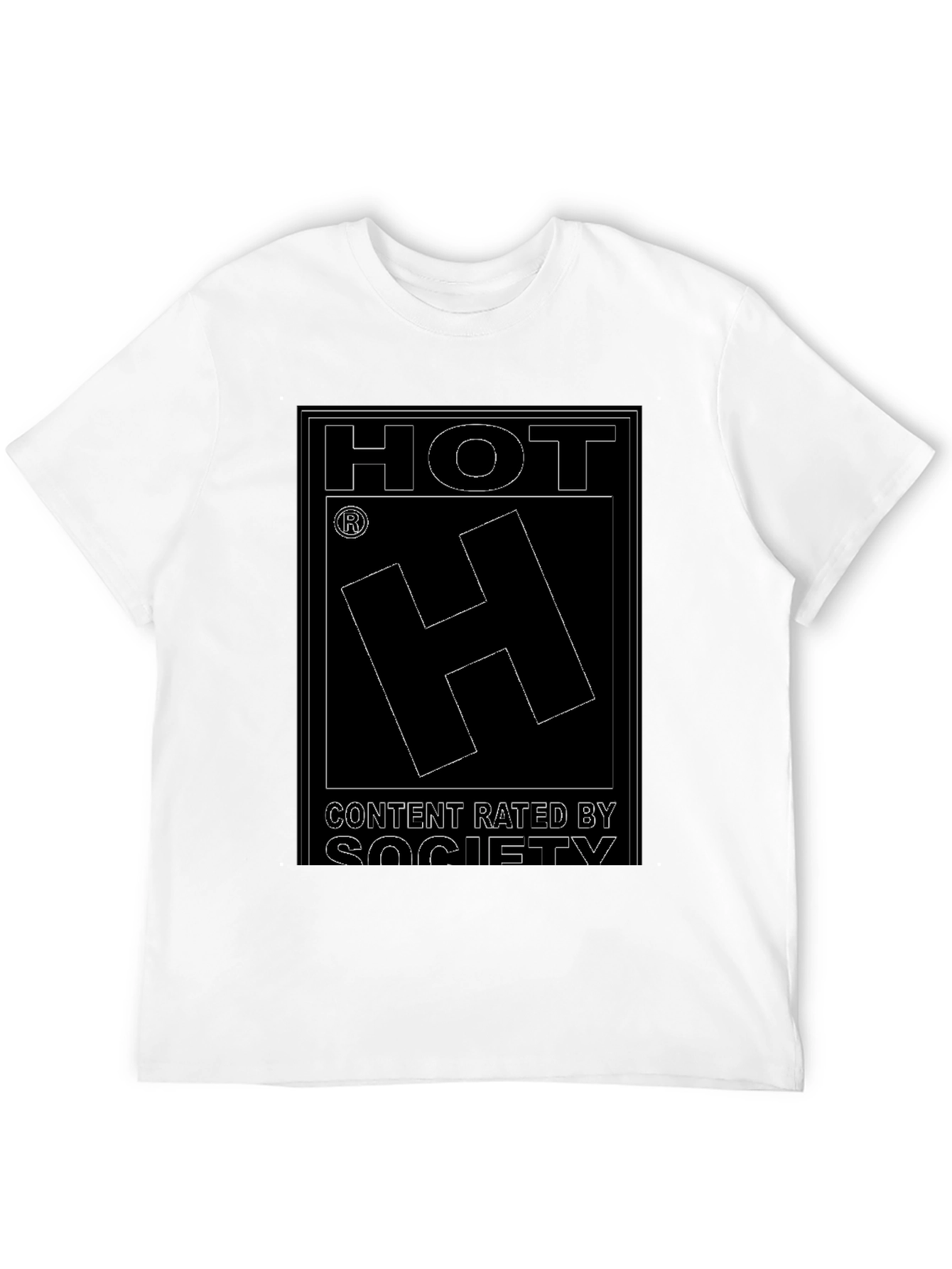 HOT Content Rated By Society Mens T-Shirt