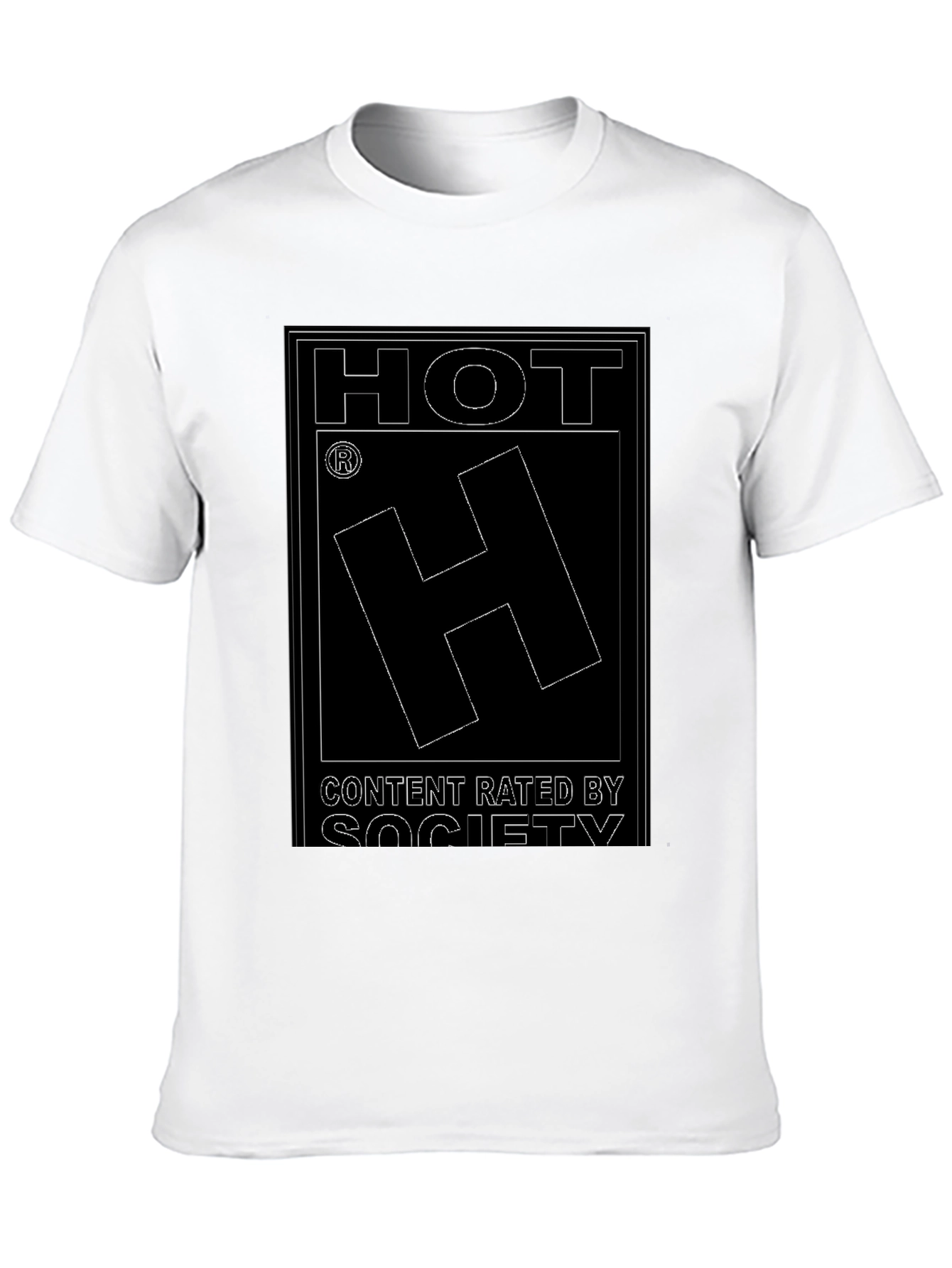 HOT Content Rated By Society Mens T-Shirt