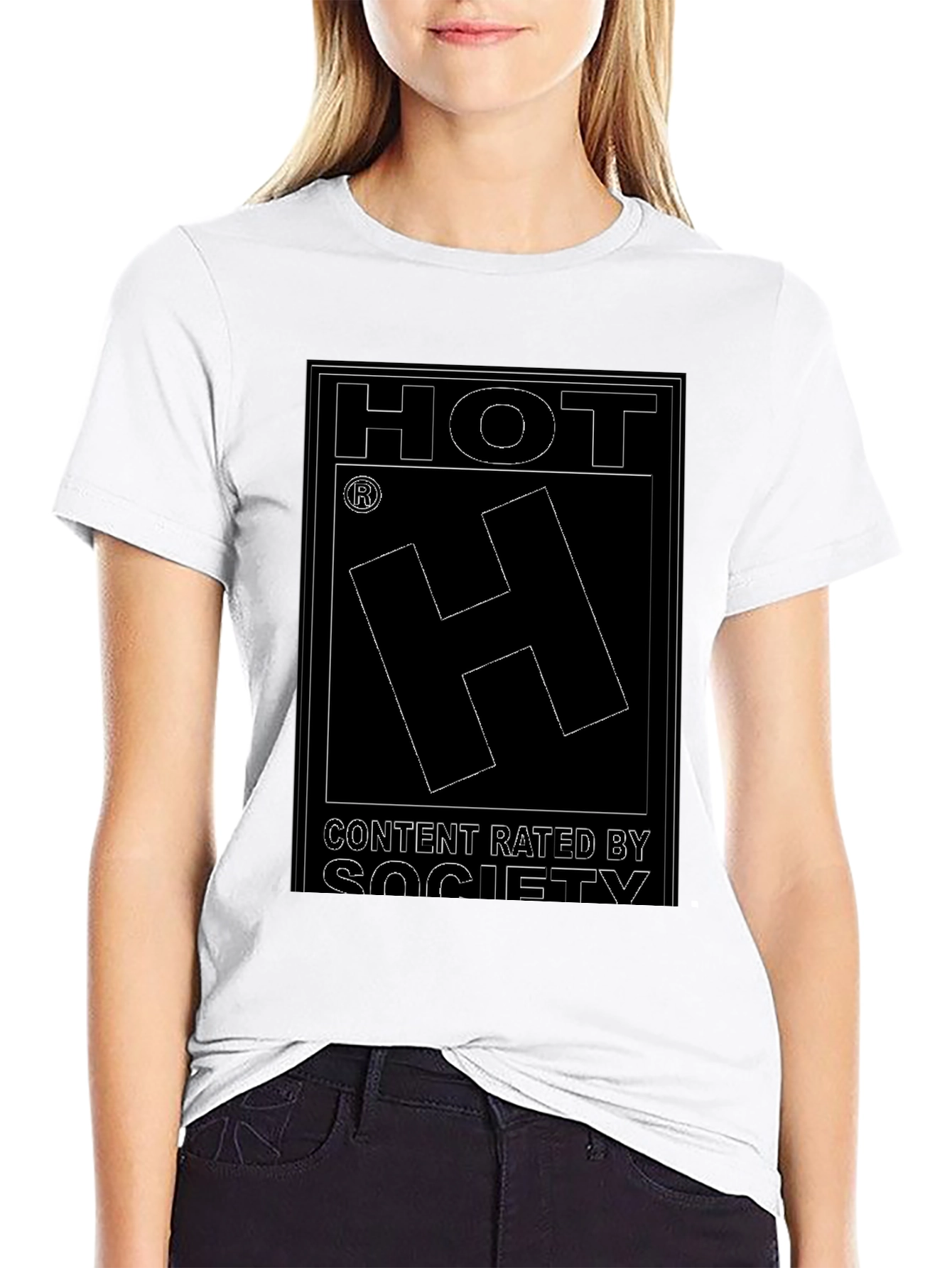 HOT Content Rated By Society Mens T-Shirt