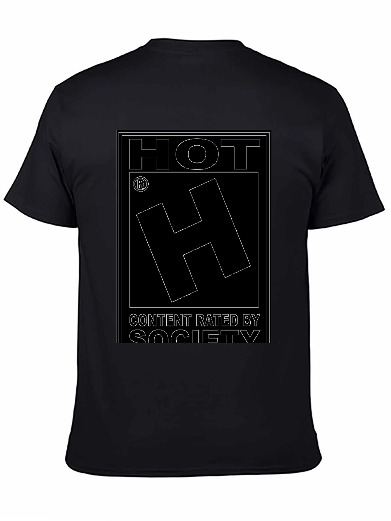 HOT Content Rated By Society Mens T-Shirt