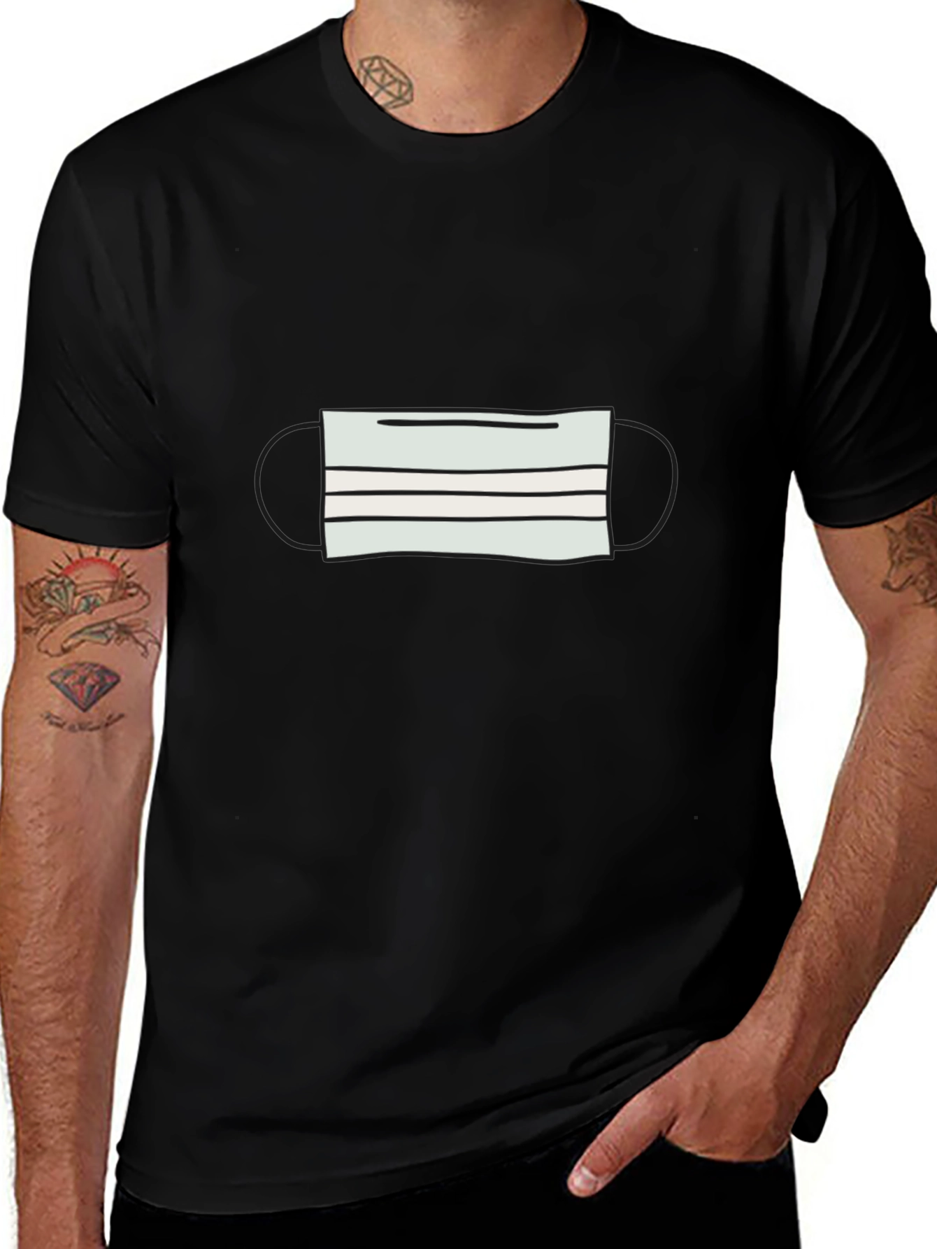 Mask Graphic Tee - Stay Safe in Style!