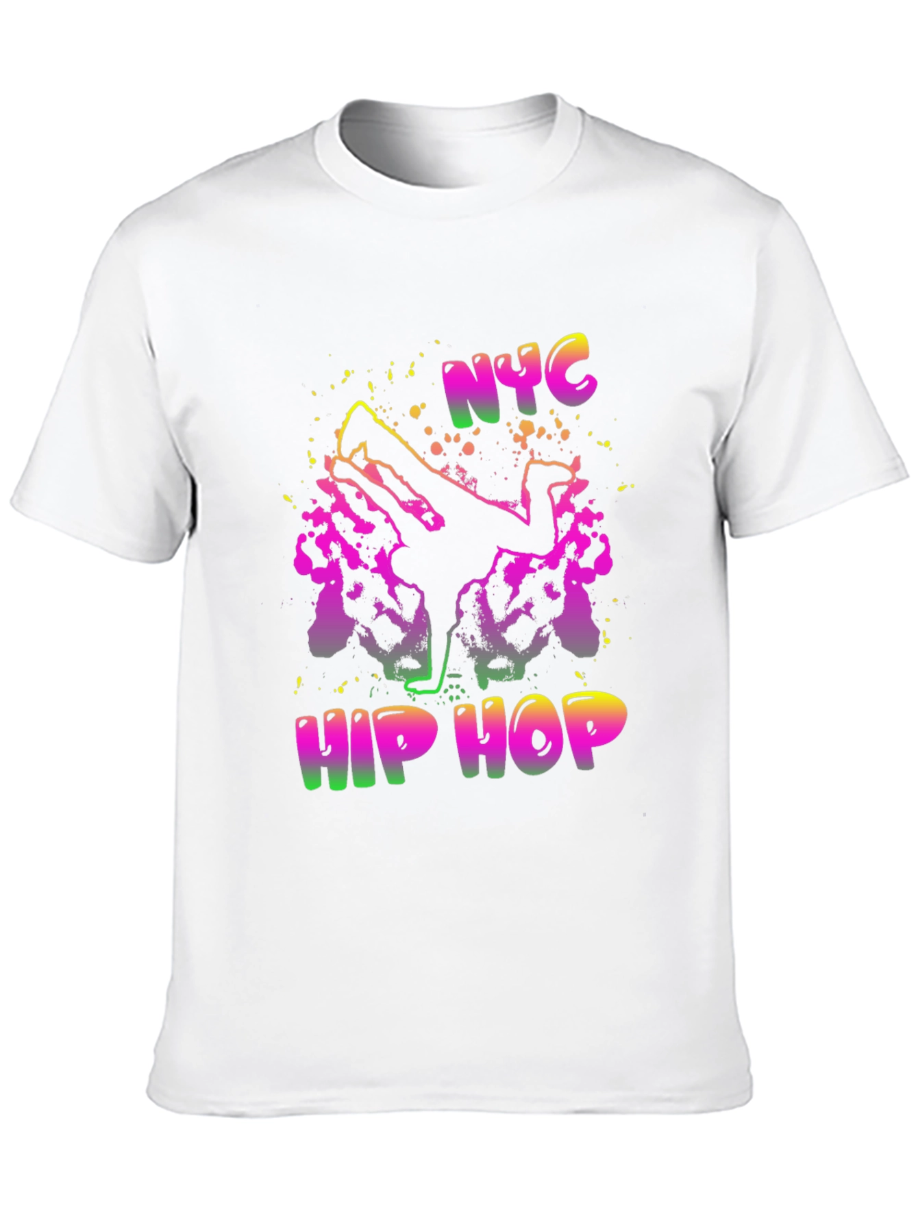 NYC Hip Hop Graphic Black T-Shirt