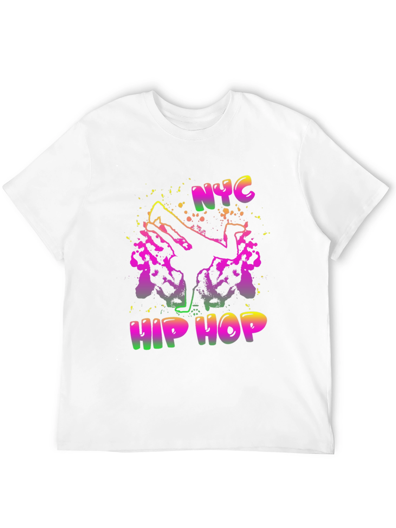 NYC Hip Hop Graphic Black T-Shirt