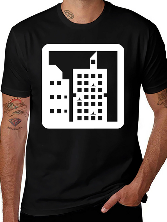 Urban Graphic Tee - Modern Cityscape Design
