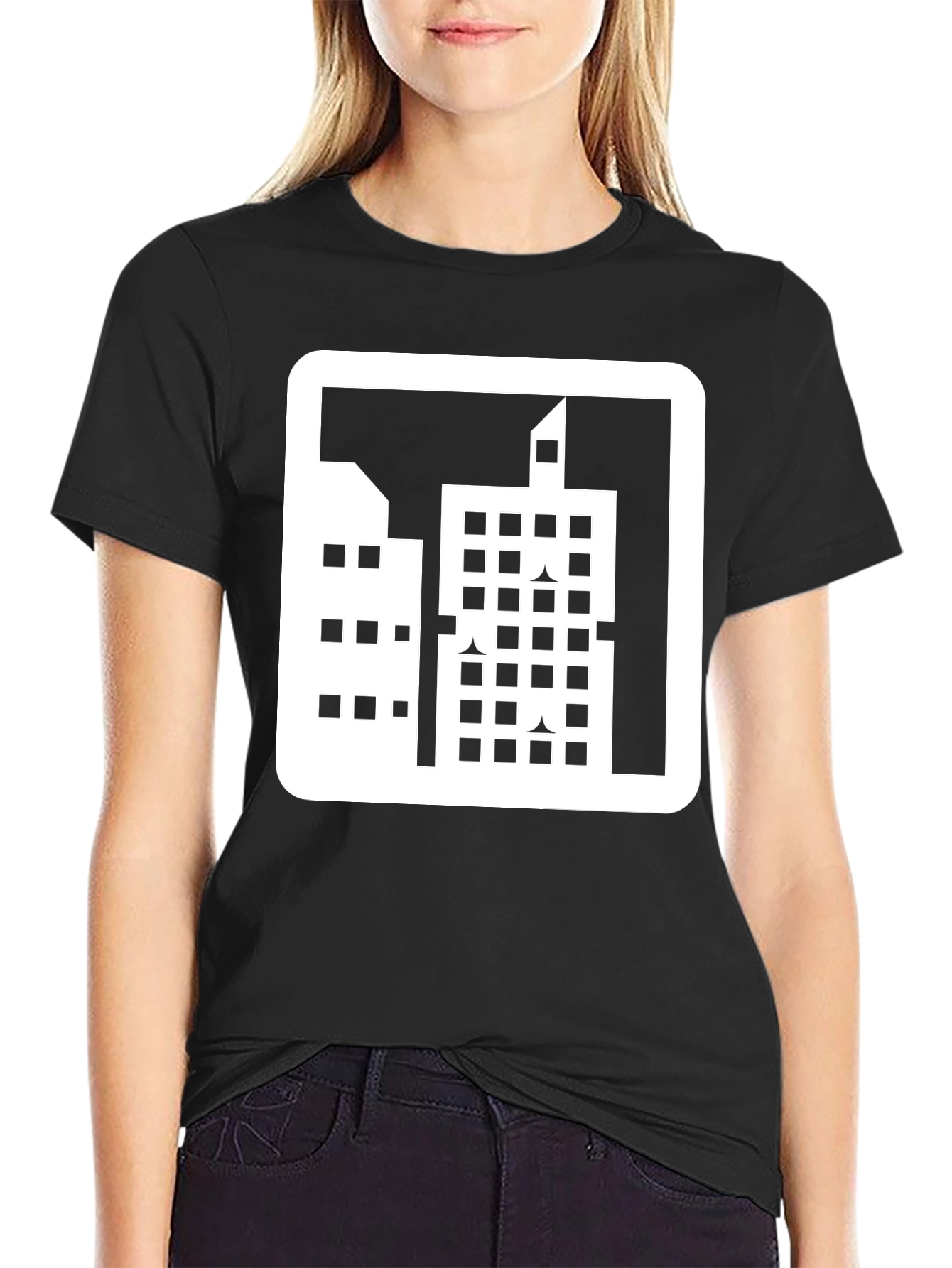 Urban Graphic Tee - Modern Cityscape Design