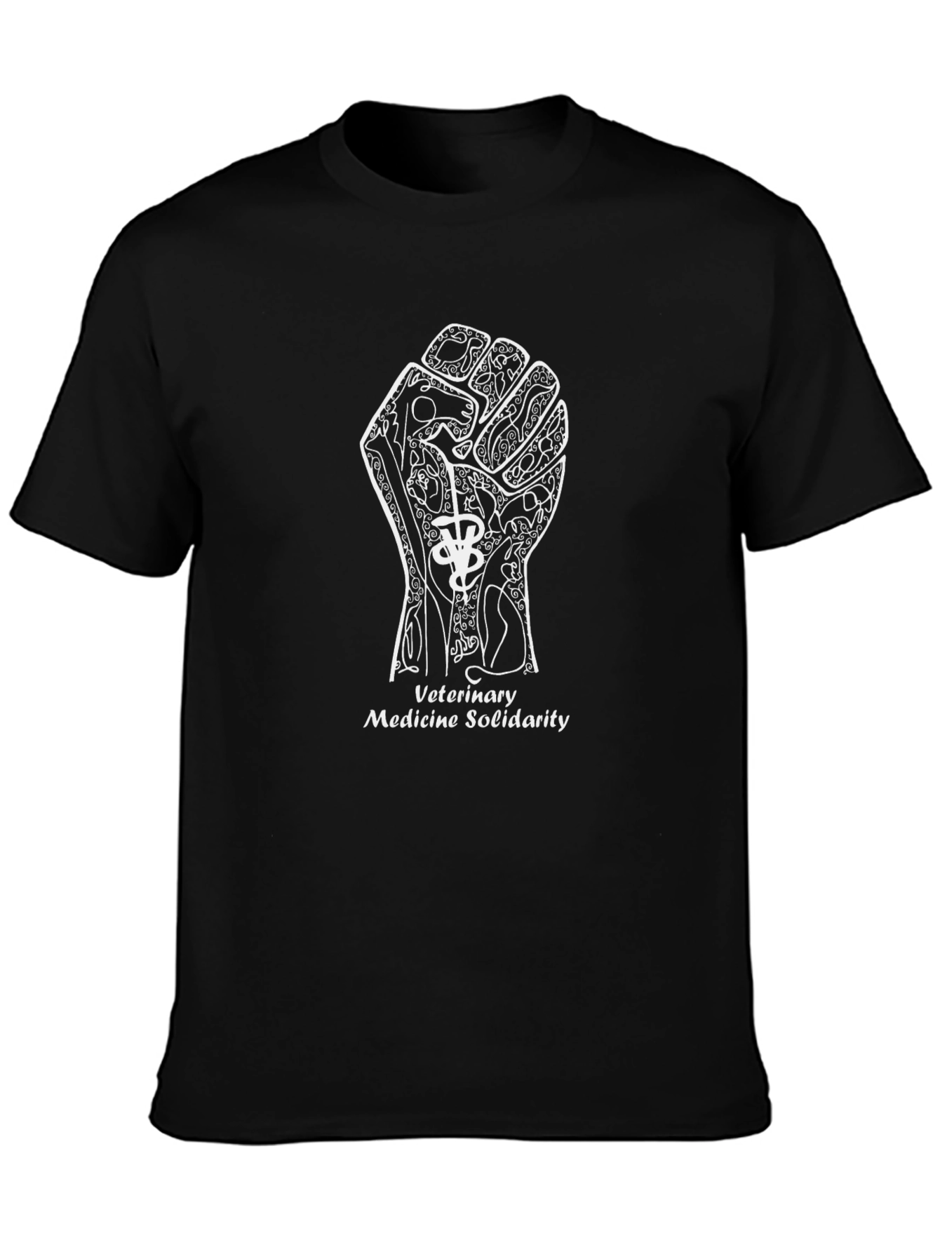 Veterinary Medicine Solidarity Black T-Shirt