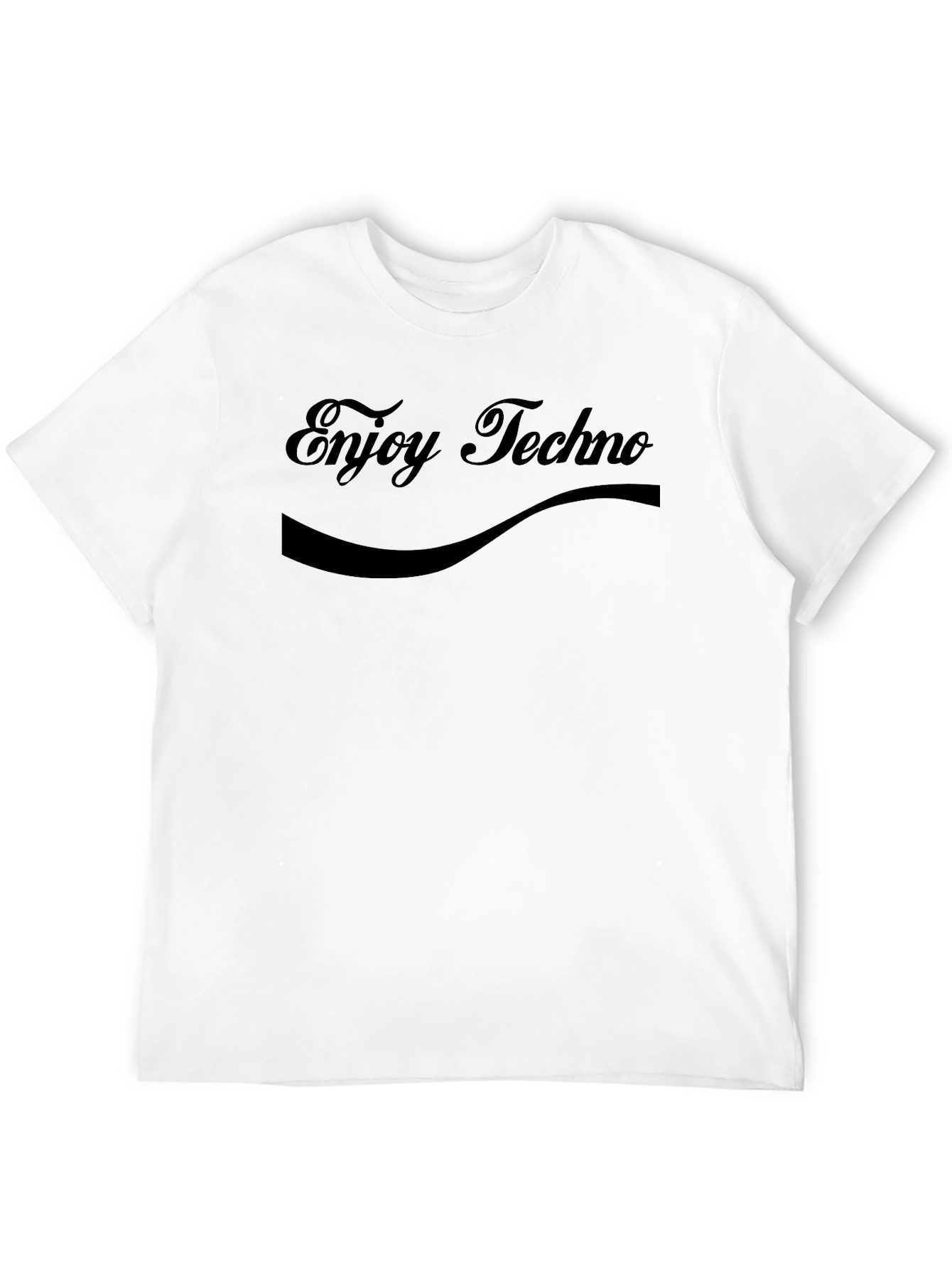 Enjoy Techno Black T-Shirt - Music Lover Tee