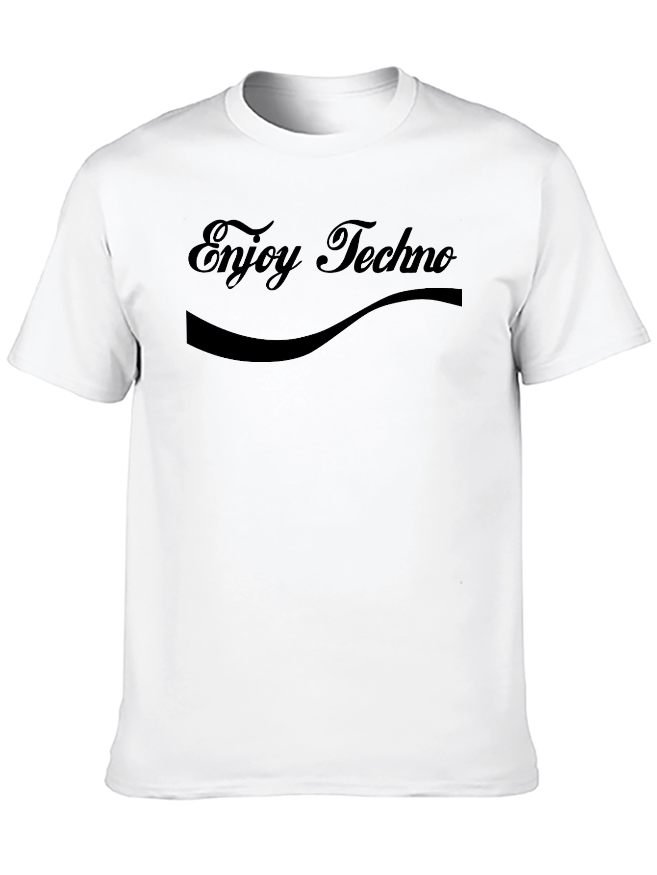 Enjoy Techno Black T-Shirt - Music Lover Tee
