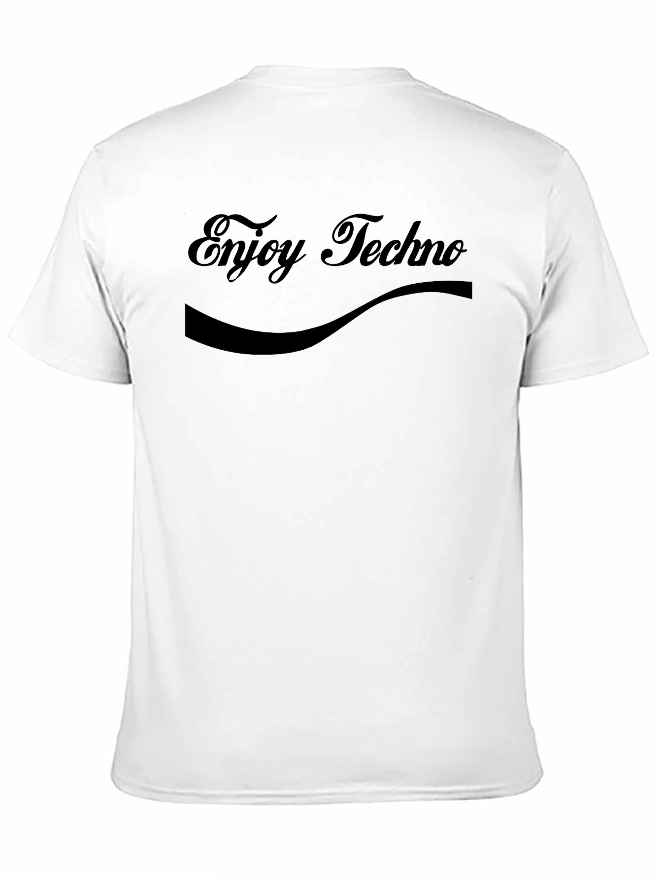 Enjoy Techno Black T-Shirt - Music Lover Tee