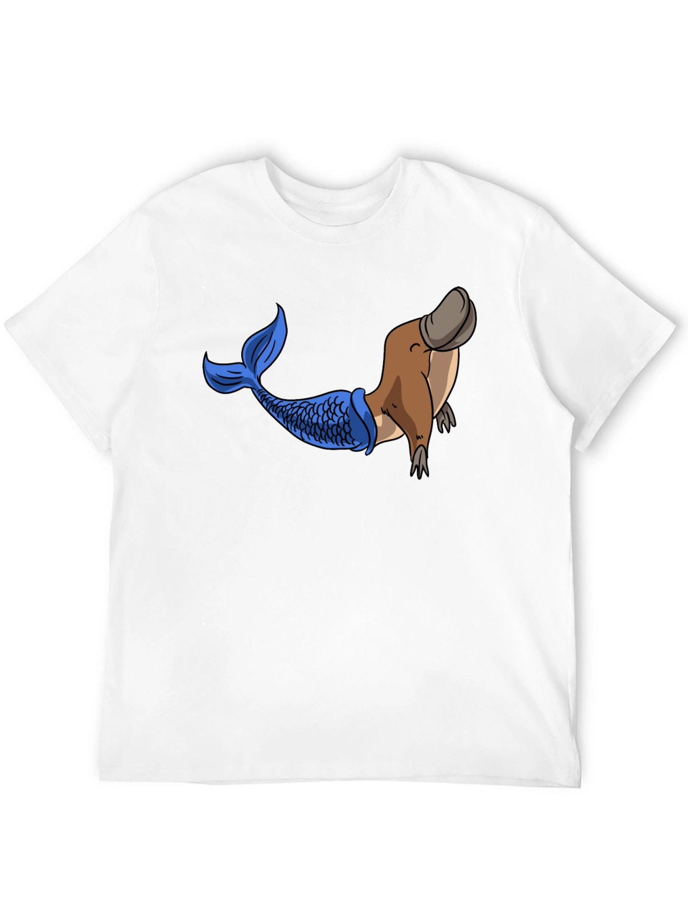 Platypus Mermaid Graphic Tee - Black