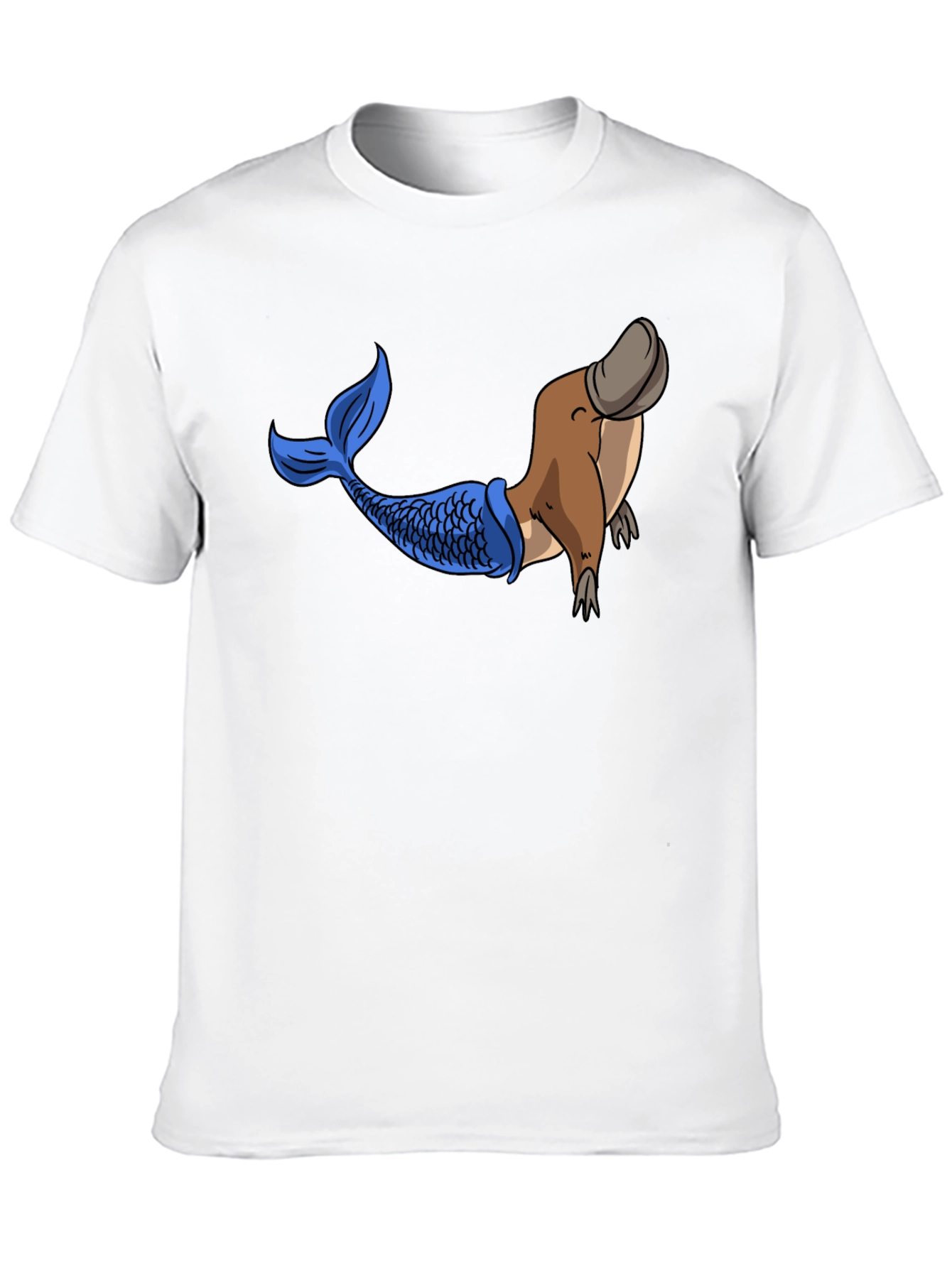 Platypus Mermaid Graphic Tee - Black