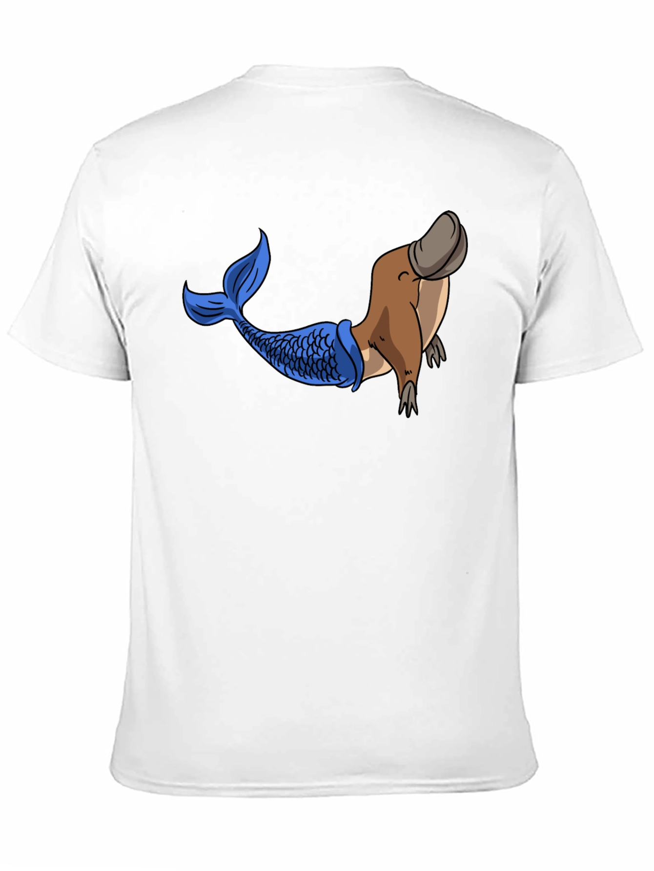 Platypus Mermaid Graphic Tee - Black