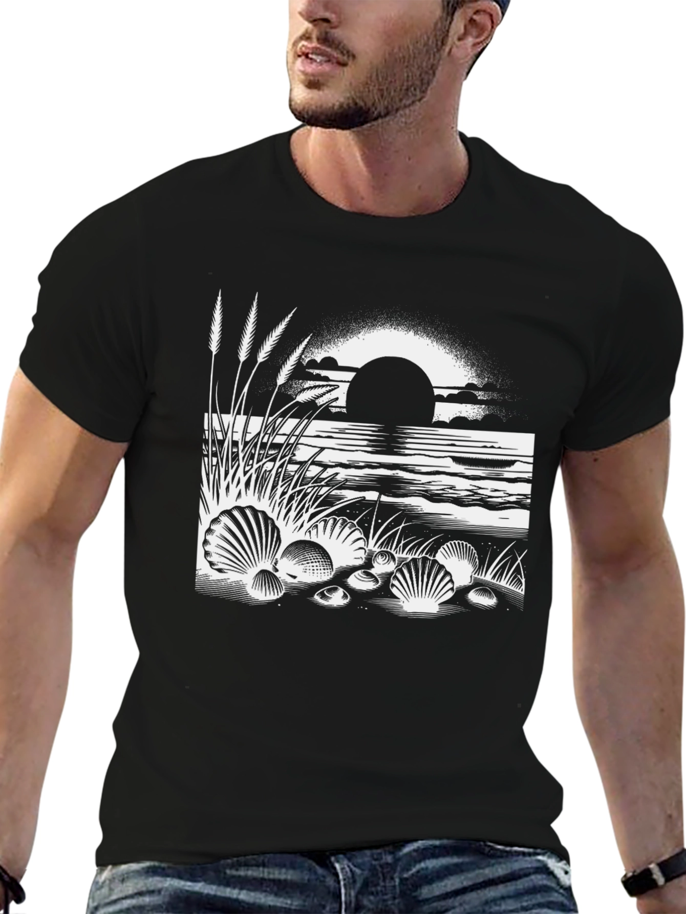 Seashell Sunset Graphic Tee