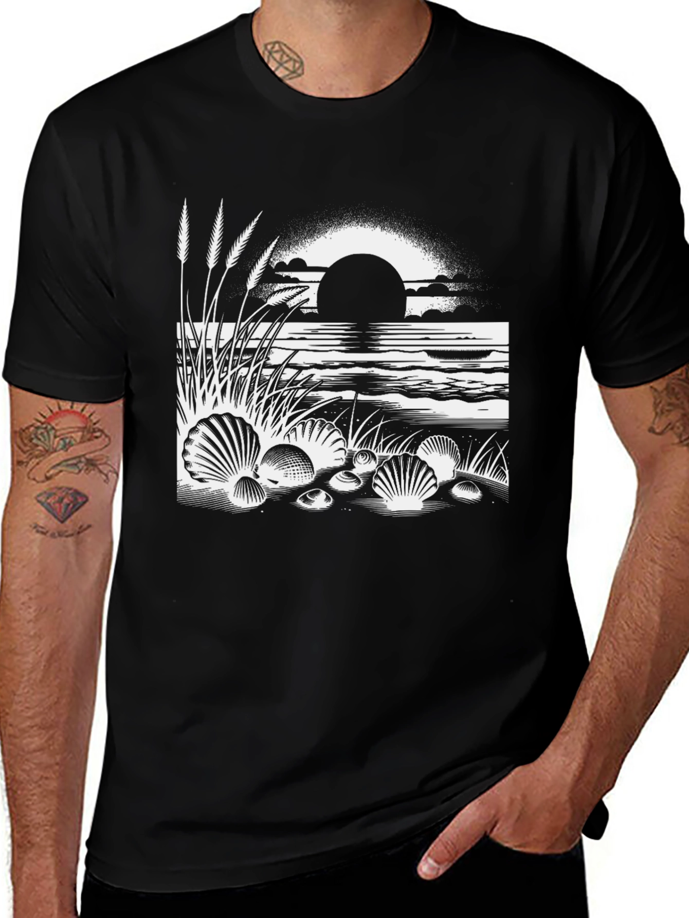 Seashell Sunset Graphic Tee
