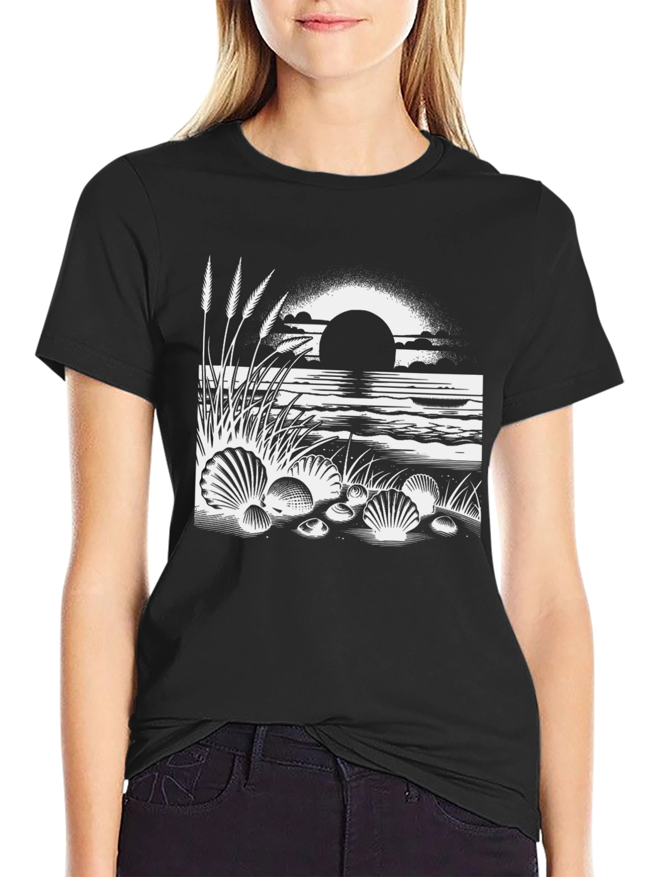 Seashell Sunset Graphic Tee