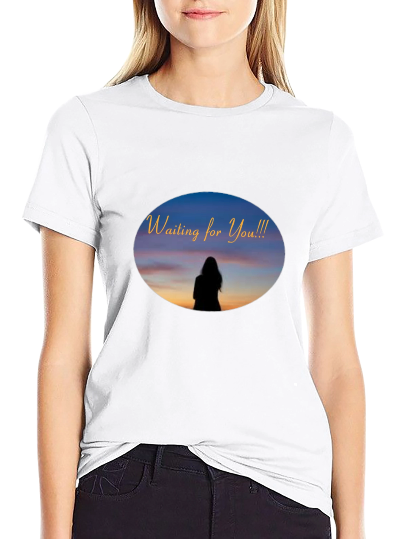 Waiting for You T-Shirt - Unique Sunset Design