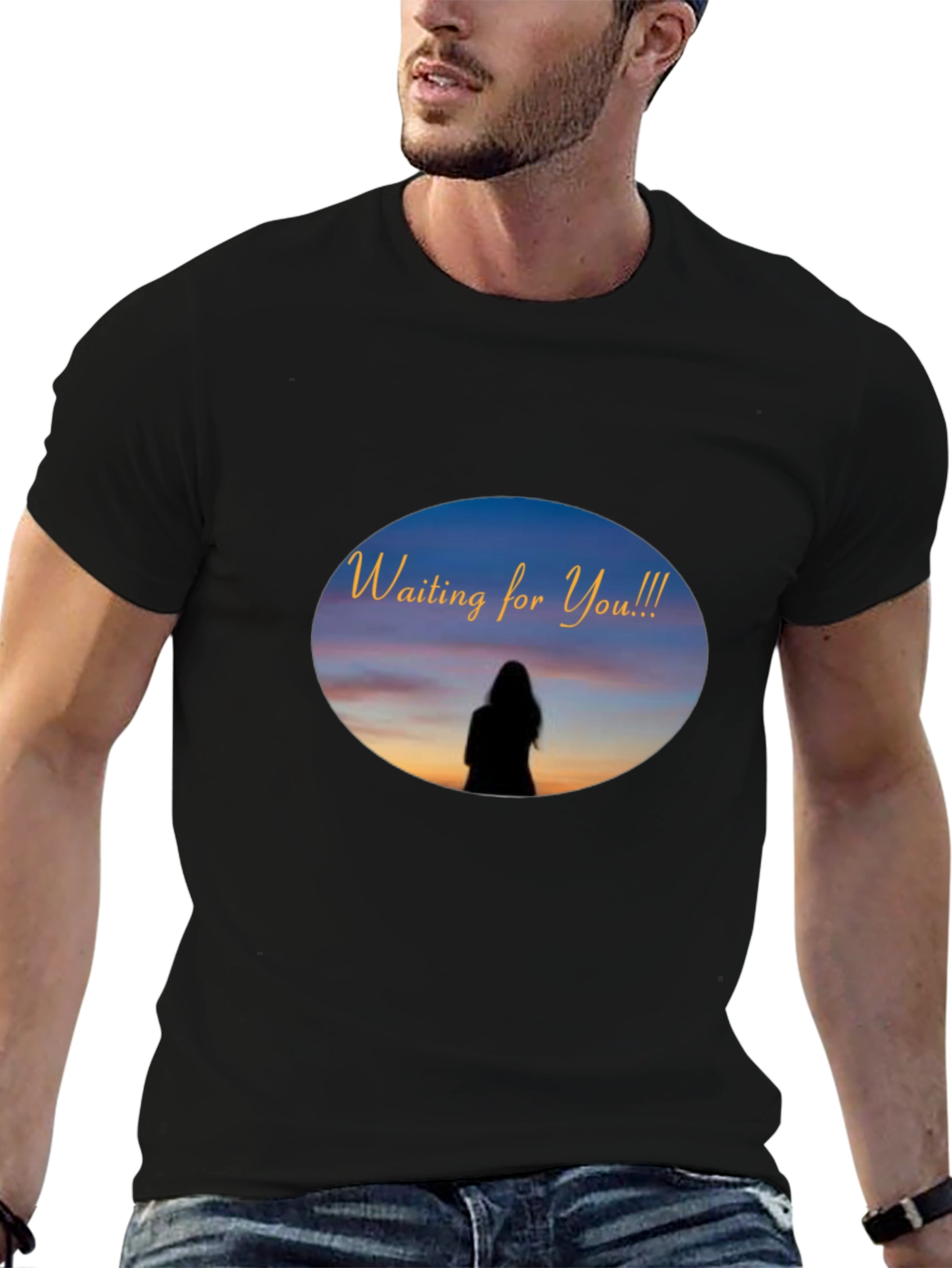 Waiting for You T-Shirt - Unique Sunset Design