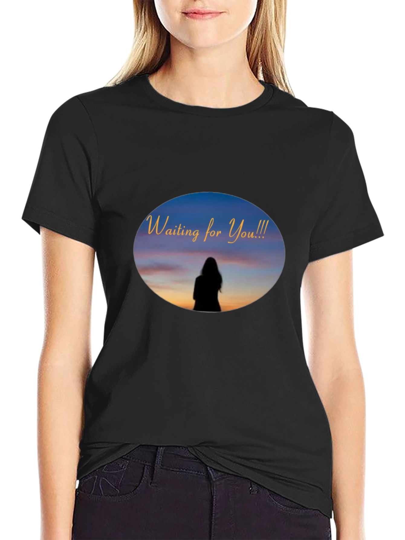 Waiting for You T-Shirt - Unique Sunset Design