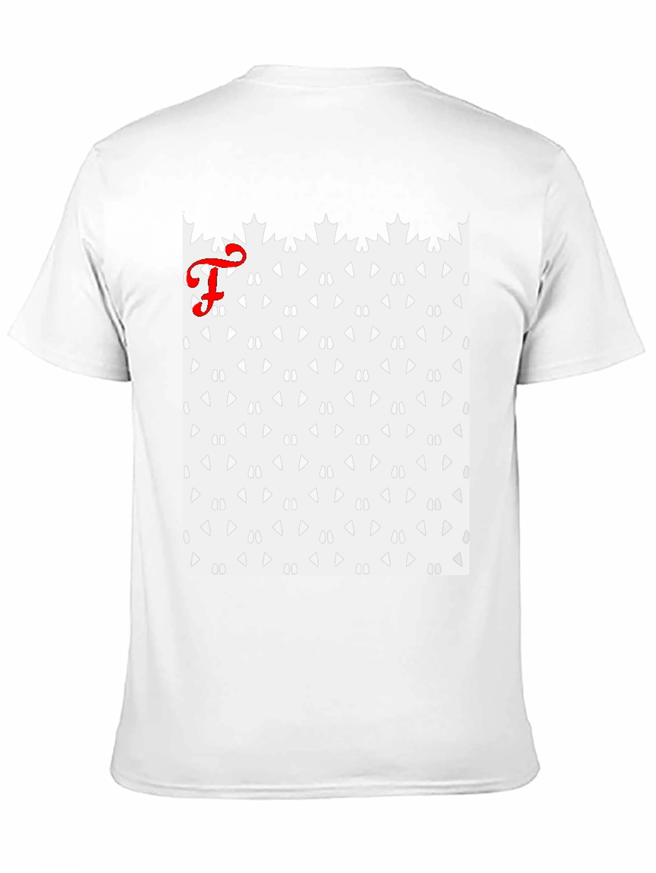 Patterned Tee with Initial