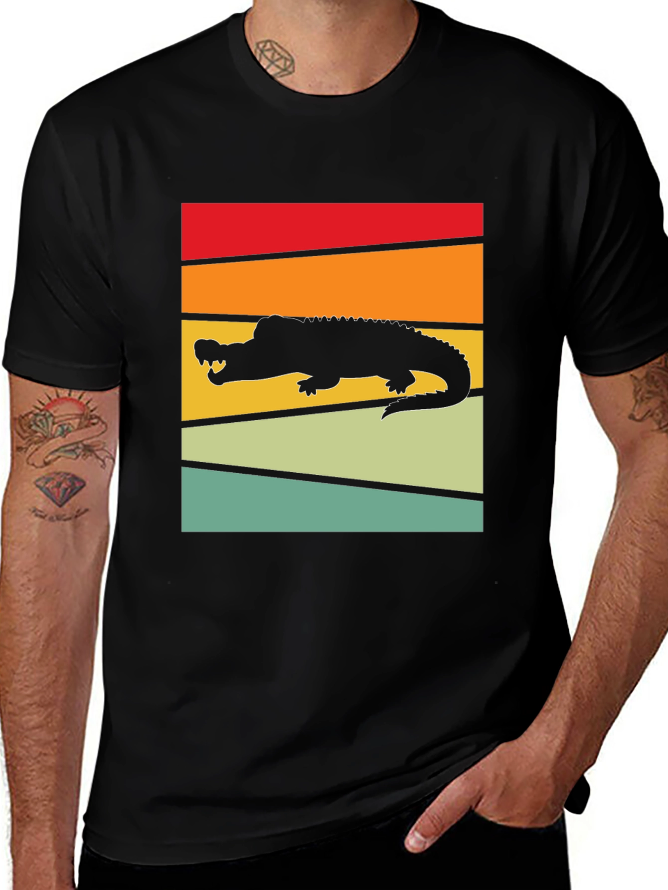 Retro Alligator Graphic T-Shirt