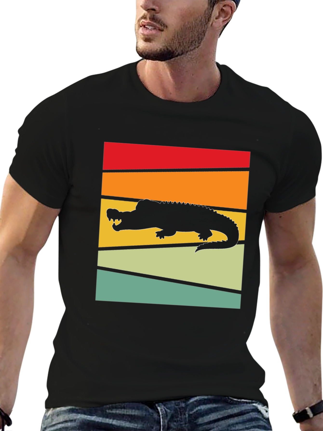 Retro Alligator Graphic T-Shirt