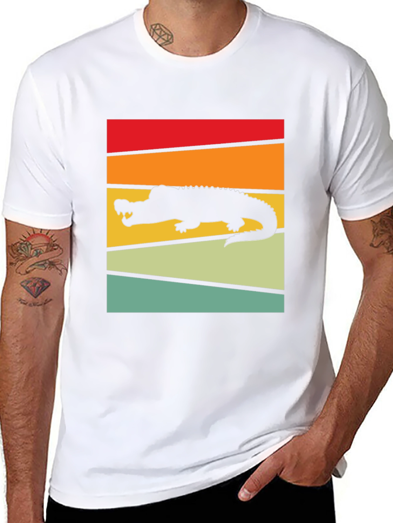 Retro Alligator Graphic T-Shirt