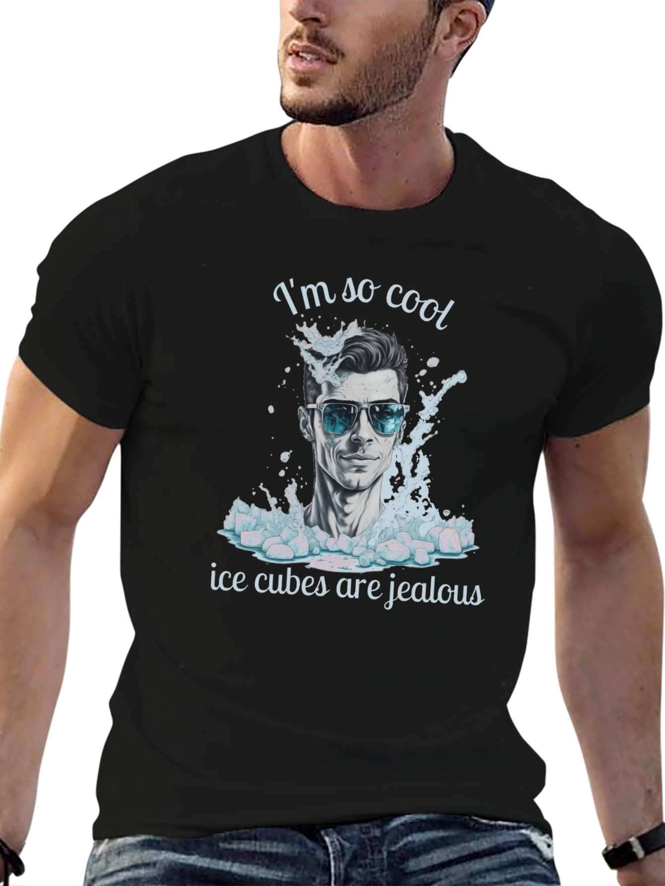 Cool Dude T-Shirt: Ice Cubes Are Jealous!