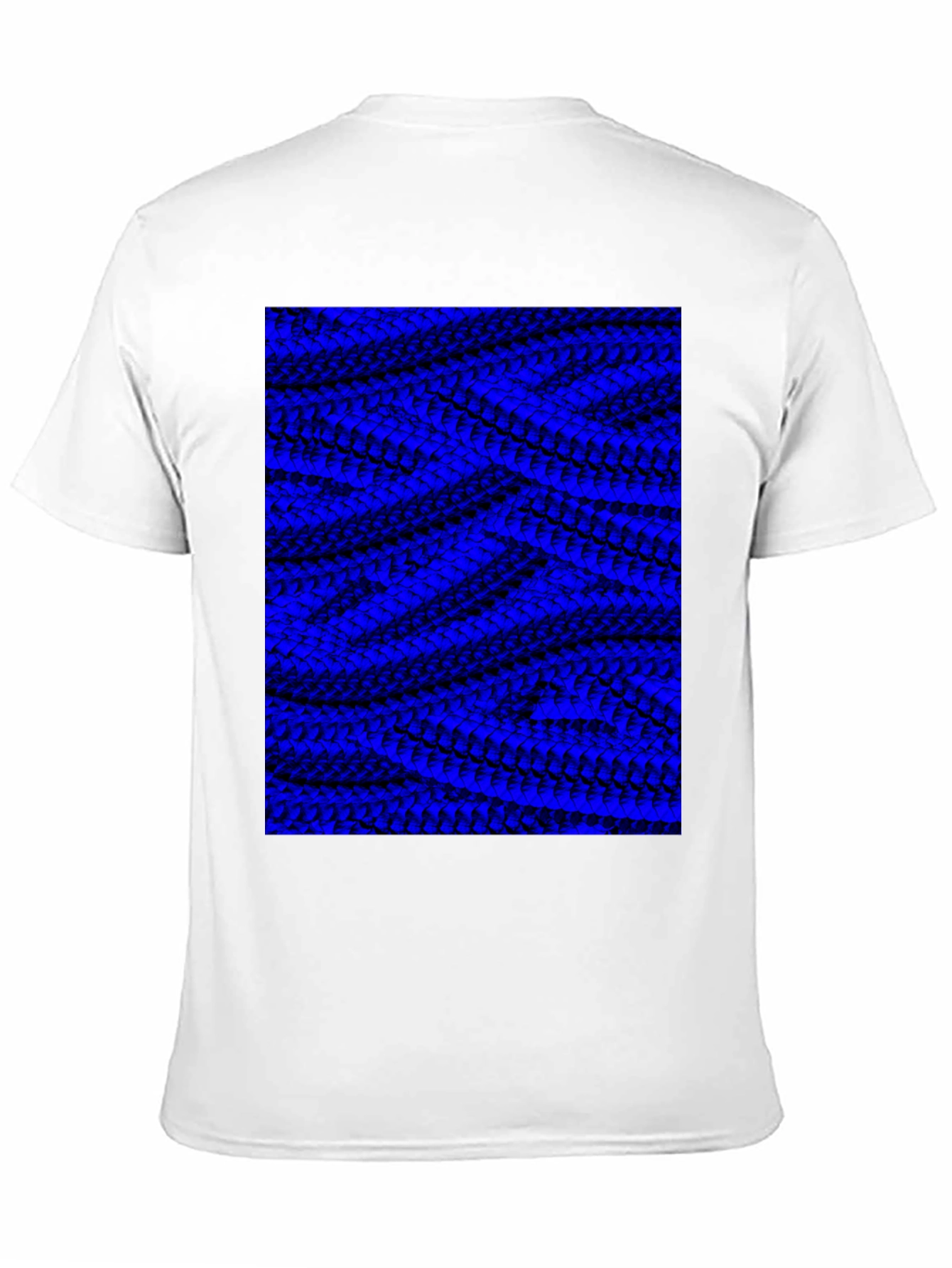 Abstract Blue Pattern Graphic Tee
