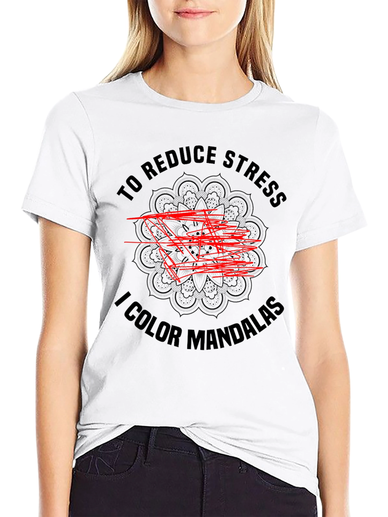 Reduce Stress Mandala T-Shirt