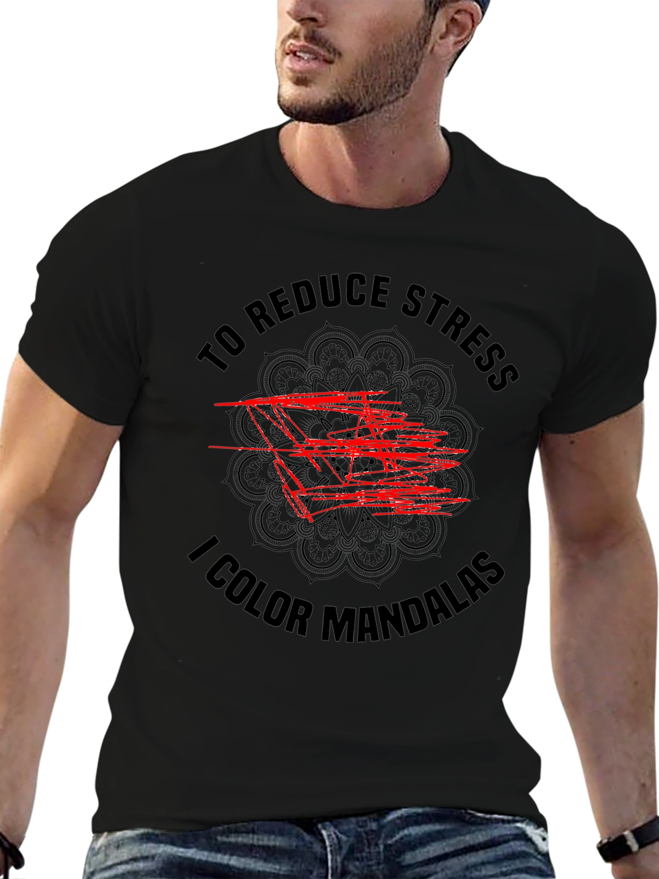 Reduce Stress Mandala T-Shirt